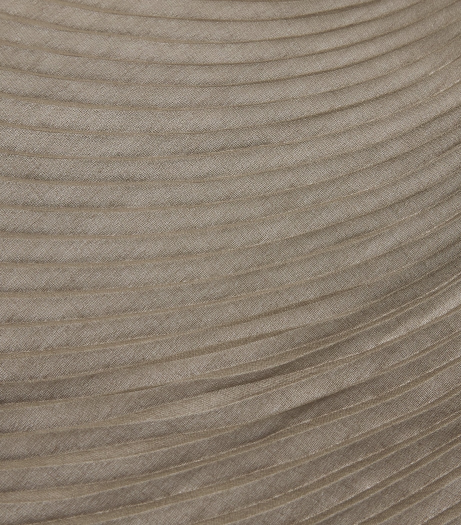 Pleated Stole KHAKI Image 5