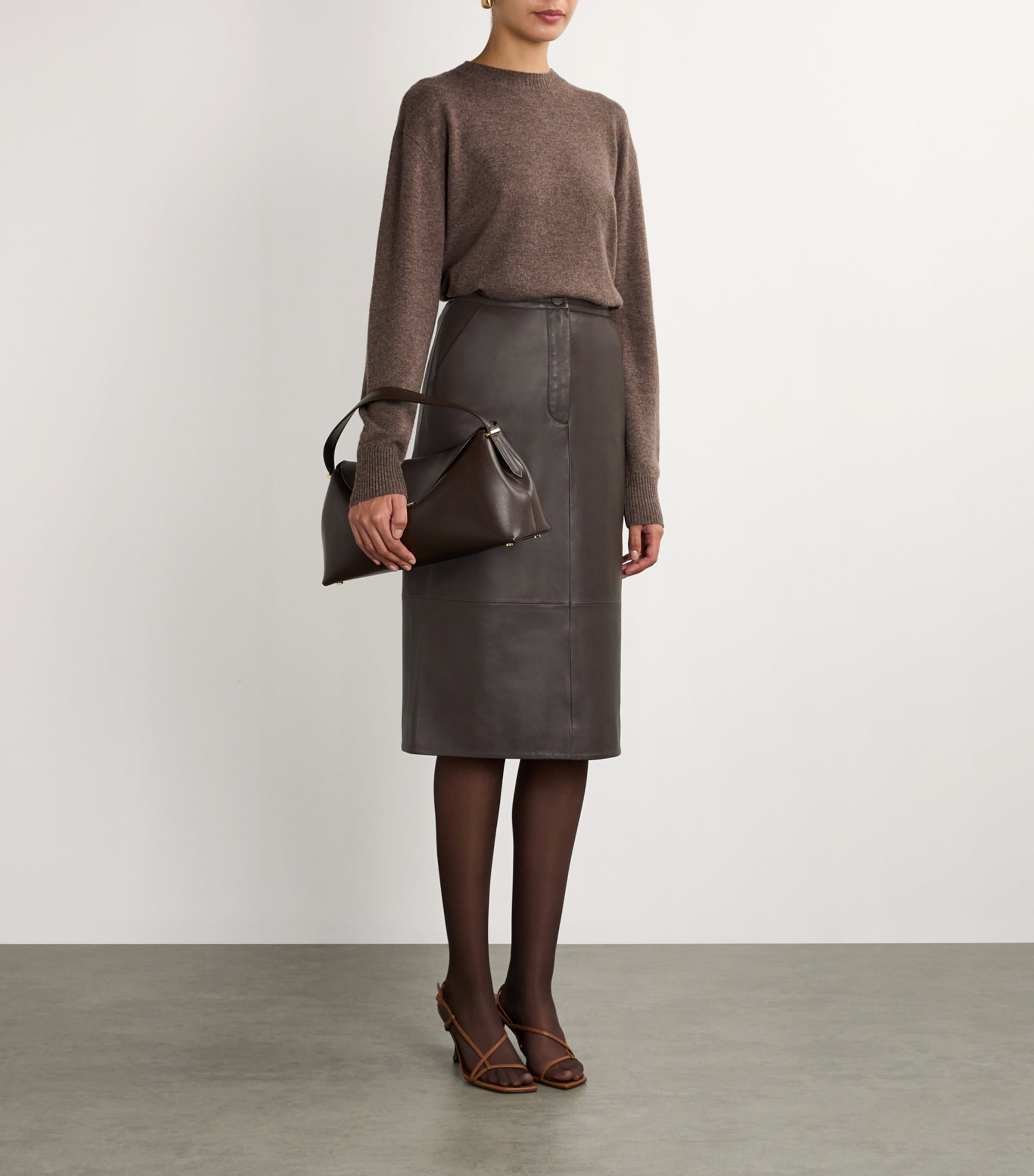 Nappa Leather Pencil Skirt A2009 Image 2