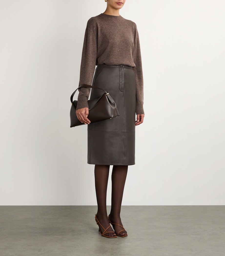 Nappa Leather Pencil Skirt A2009 Image 2