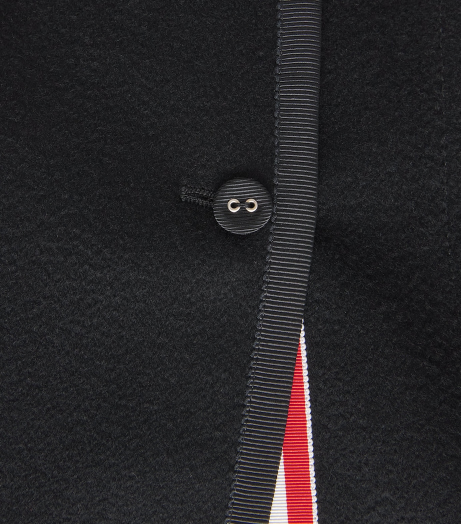 Thom Browne Womens Cashmere Browne 65 Chesterfield Cape Black Image 6