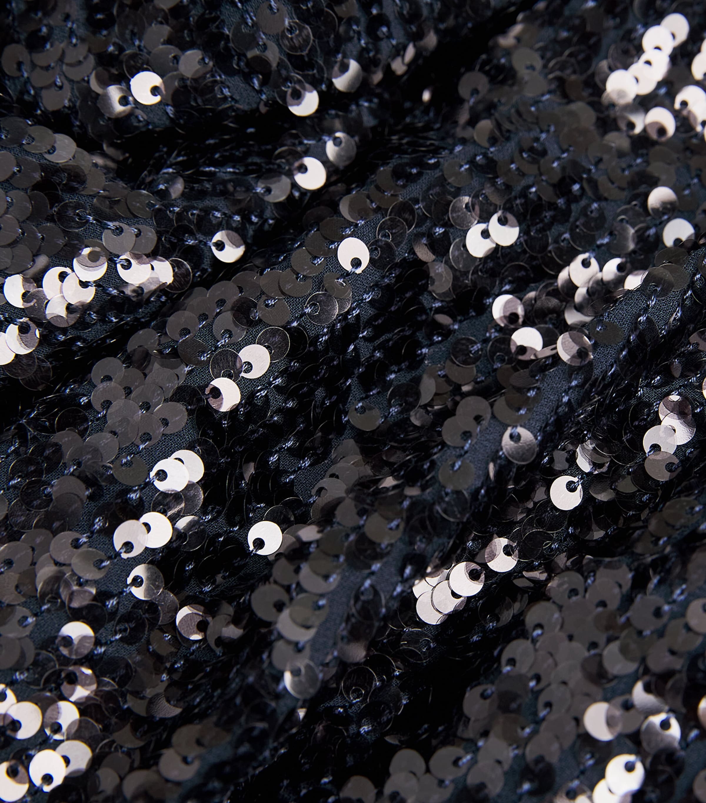 Sequinned Cowl-Neck Gown 418 MARINE Image 5