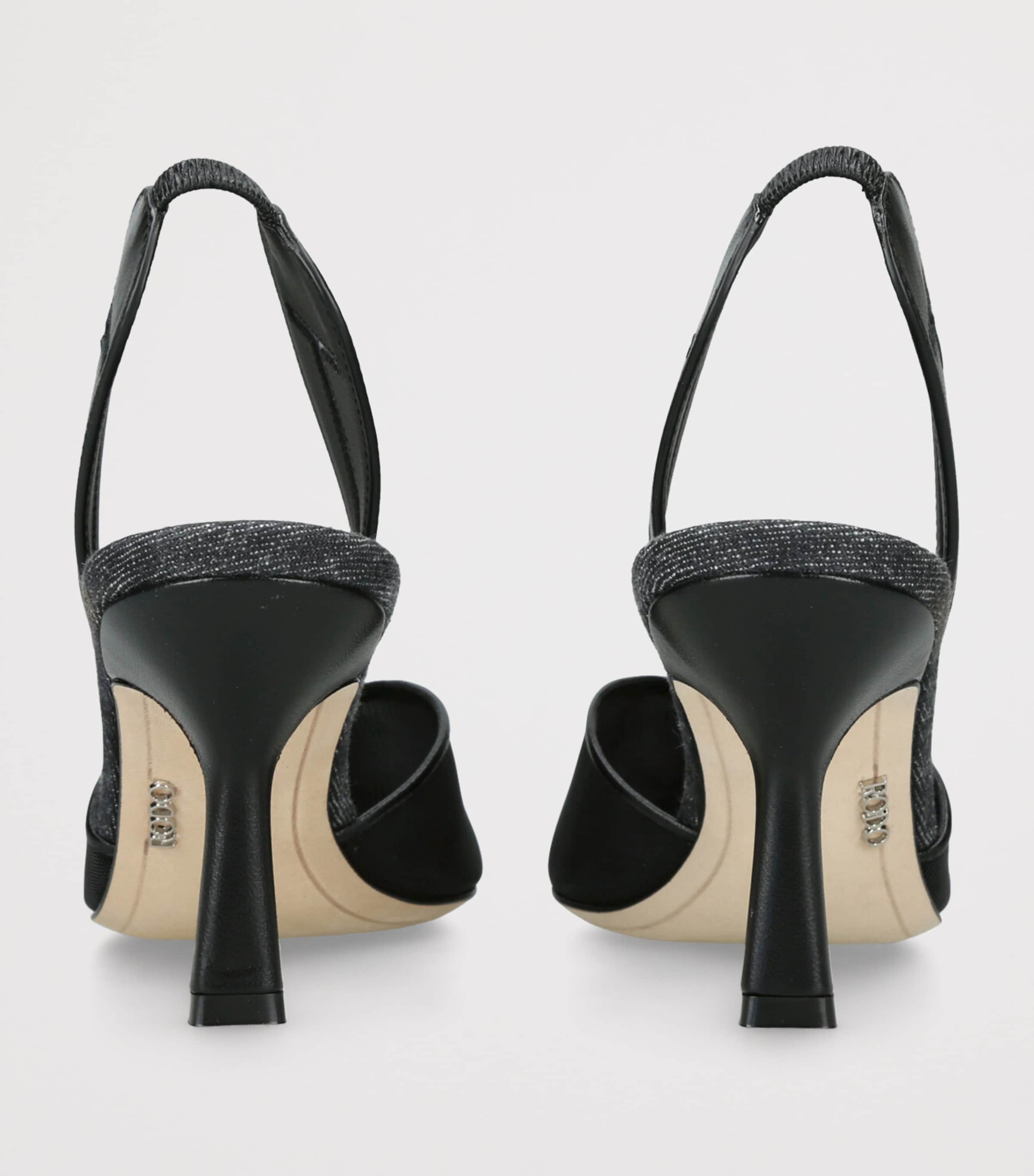 Rodo Womens Mesh Aira Slingback Pumps 80 Black Image 2