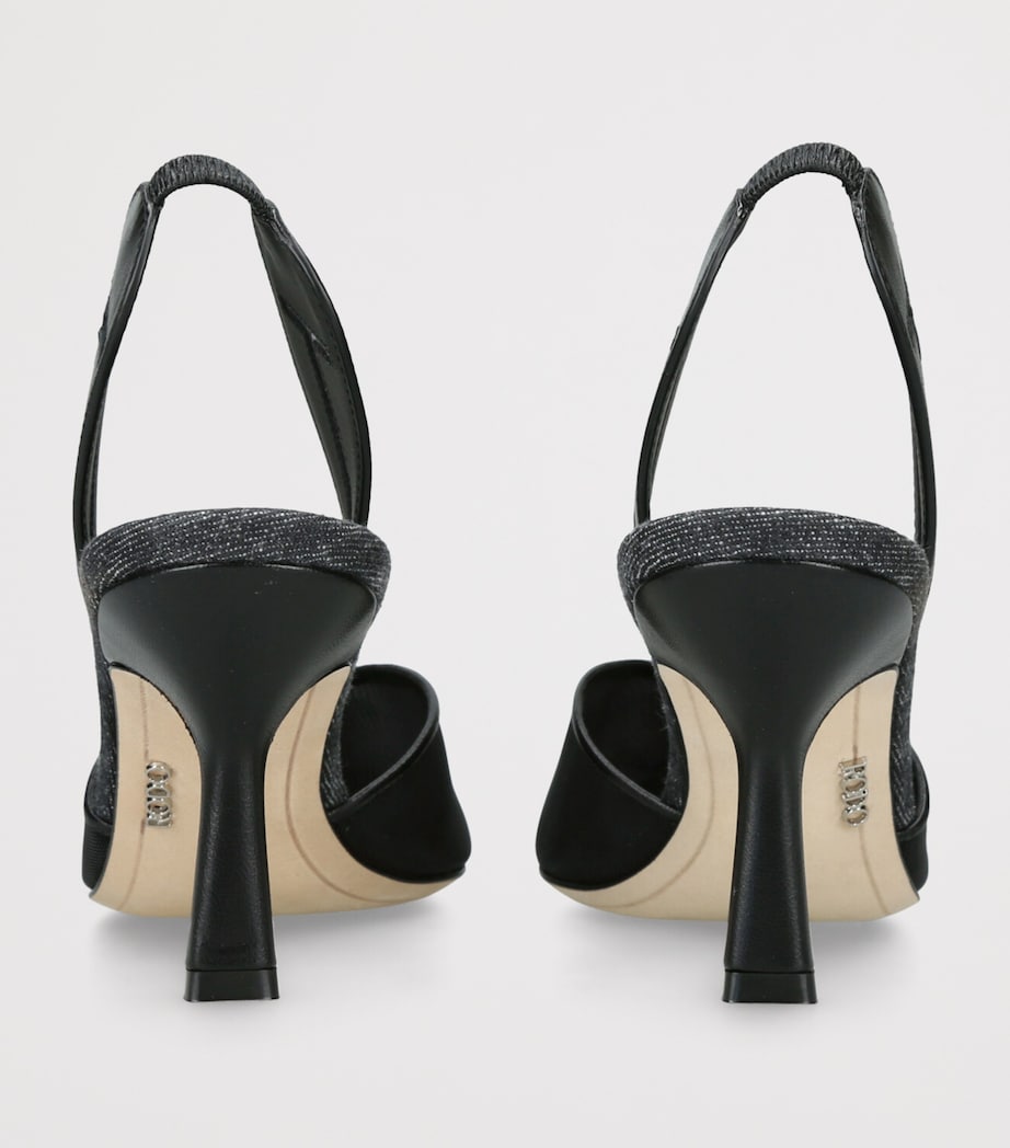 Rodo Womens Mesh Aira Slingback Pumps 80 Black Image 2