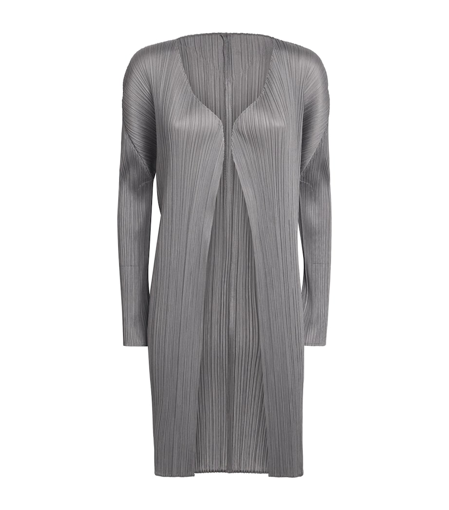 Pleats Please Issey Miyake Womens Basics Longline Cardigan Image 1