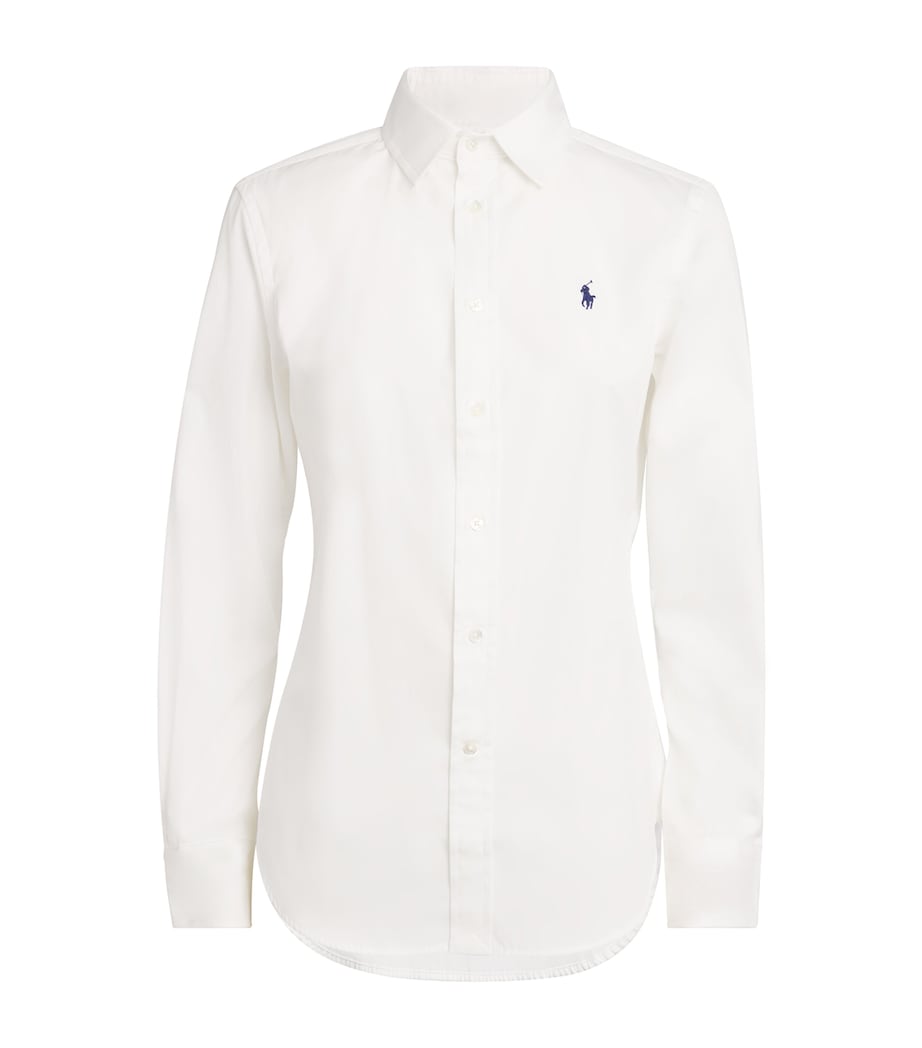 Polo Pony Long-Sleeve Shirt WHITE Image 1
