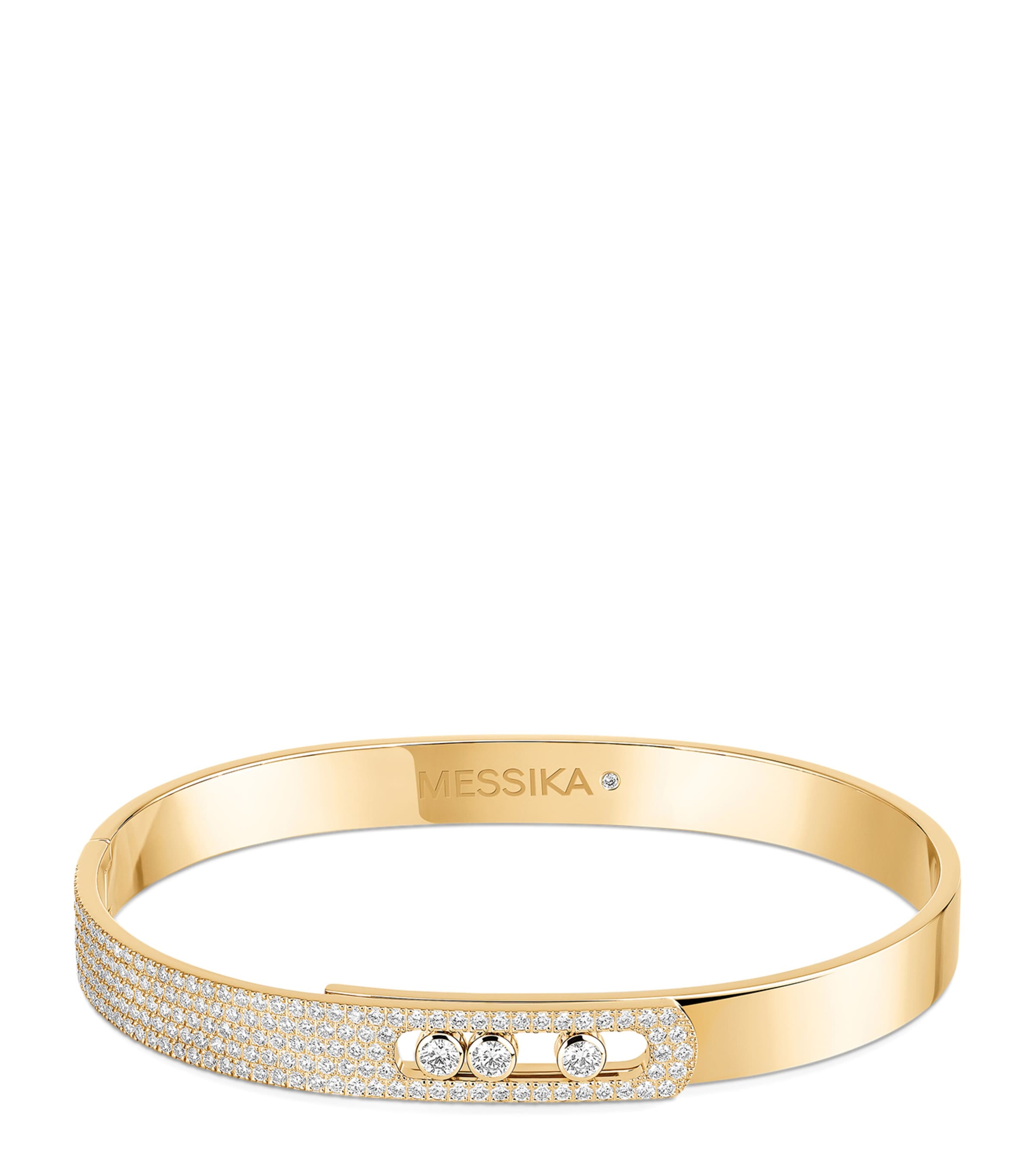 Messika Move Noa Yellow Gold and Diamond Pavé Bracelet (1.18ct) Yellow Gold Image 1