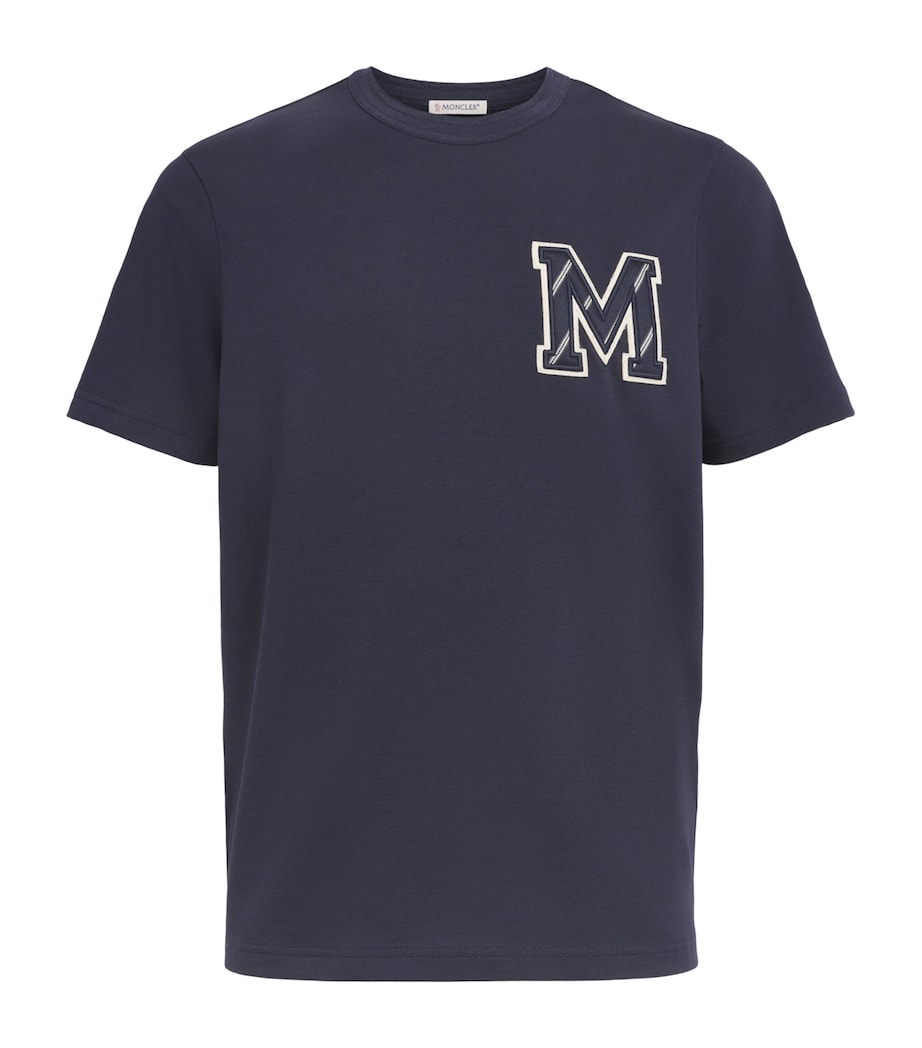Moncler Mens Cotton Logo T-Shirt Image 1