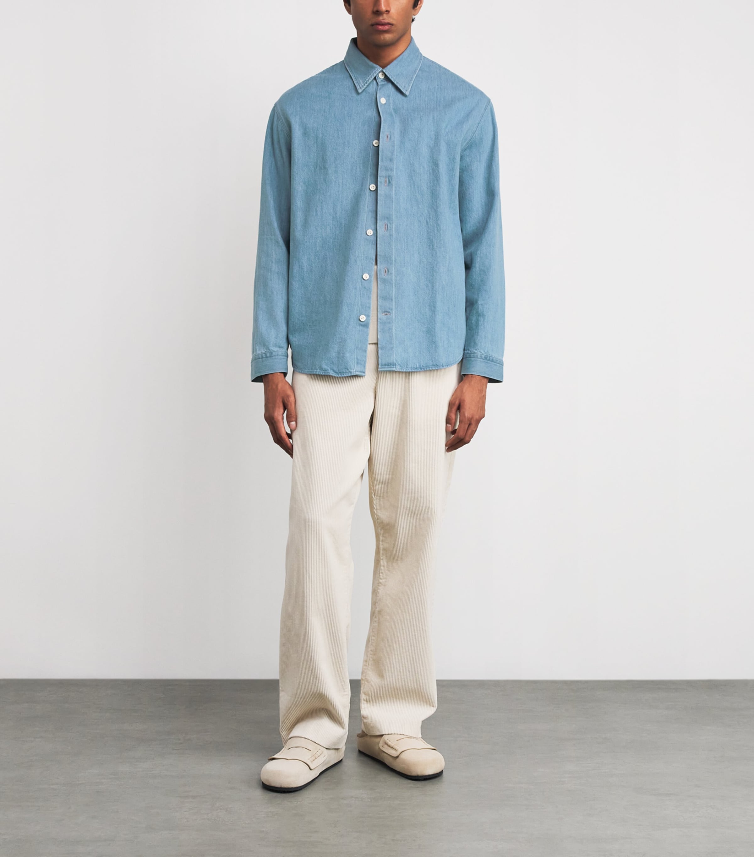 Denim Relaxed Casper Overshirt BLUE DENIM Image 2