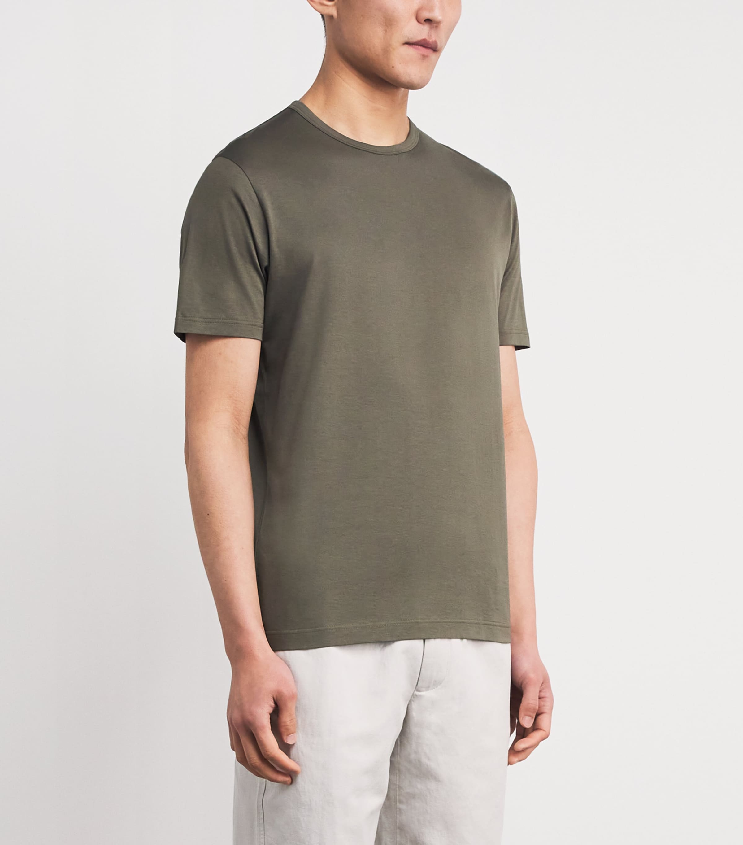 Supima Cotton Classic T-Shirt GNGY KHAKI24 Image 3