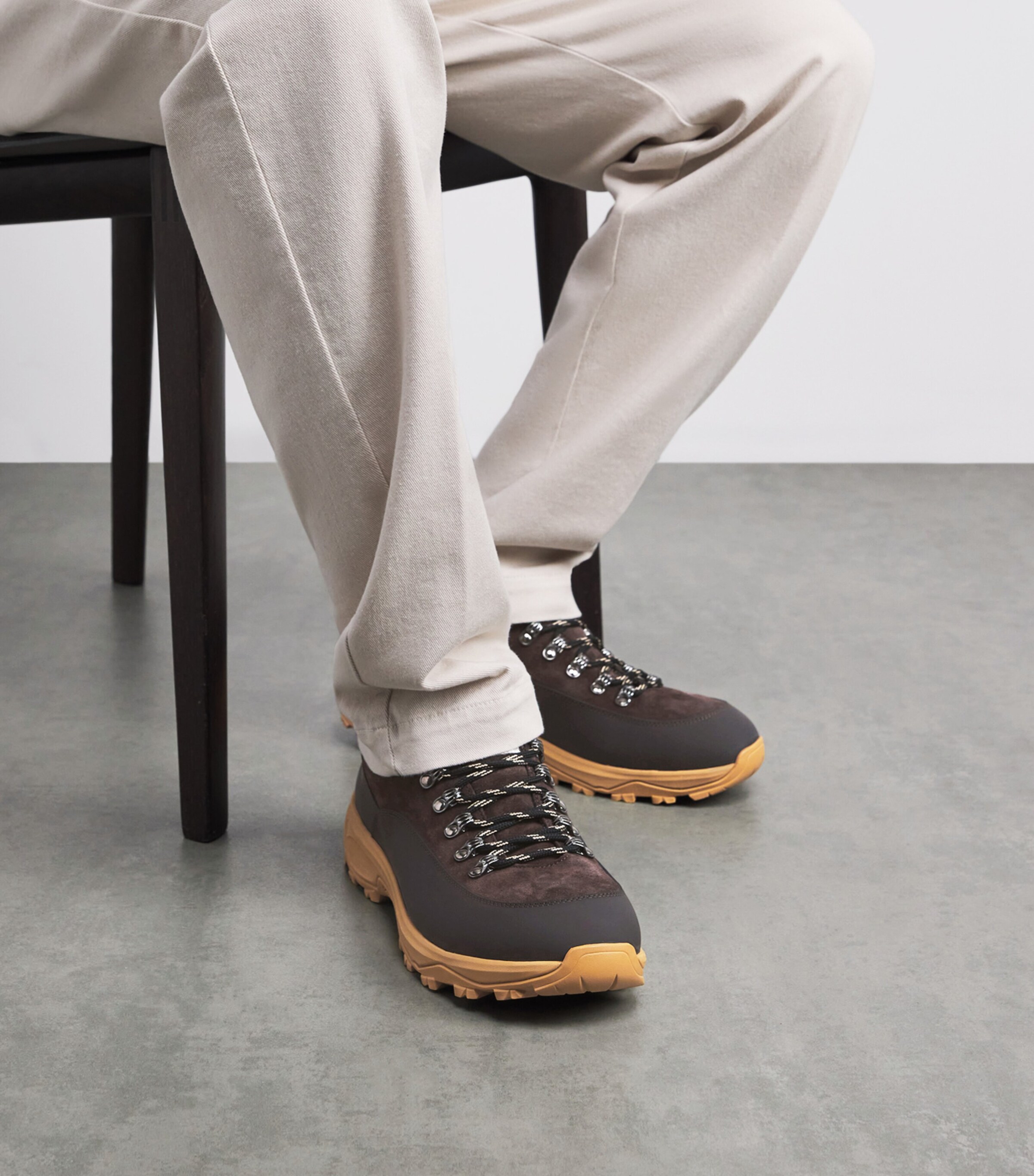 Leather-Suede Sneakers CACAO E CACAO Image 6