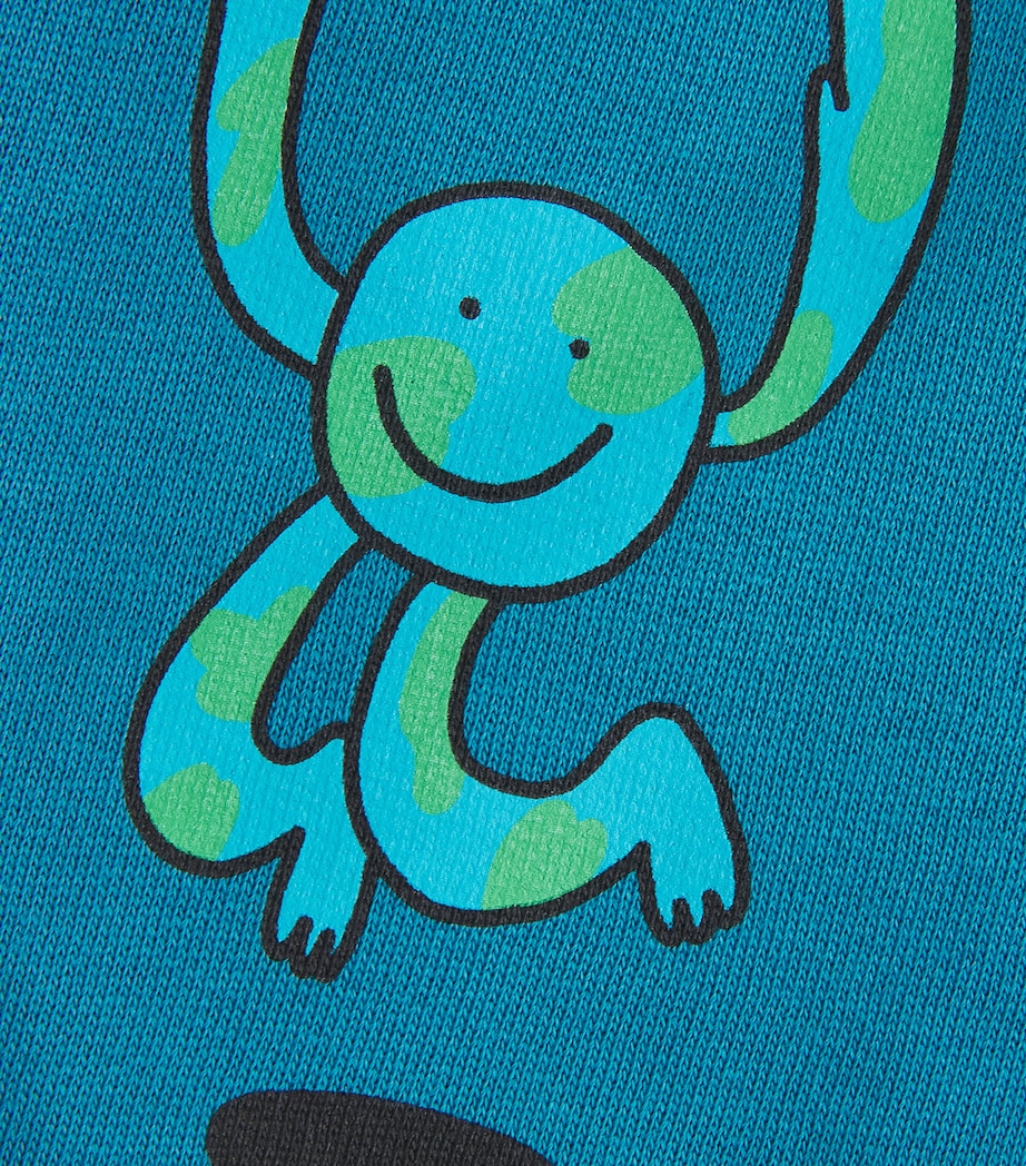 Cotton Graphic Sweatpants (3-14 Years) 60PBLU Image 4