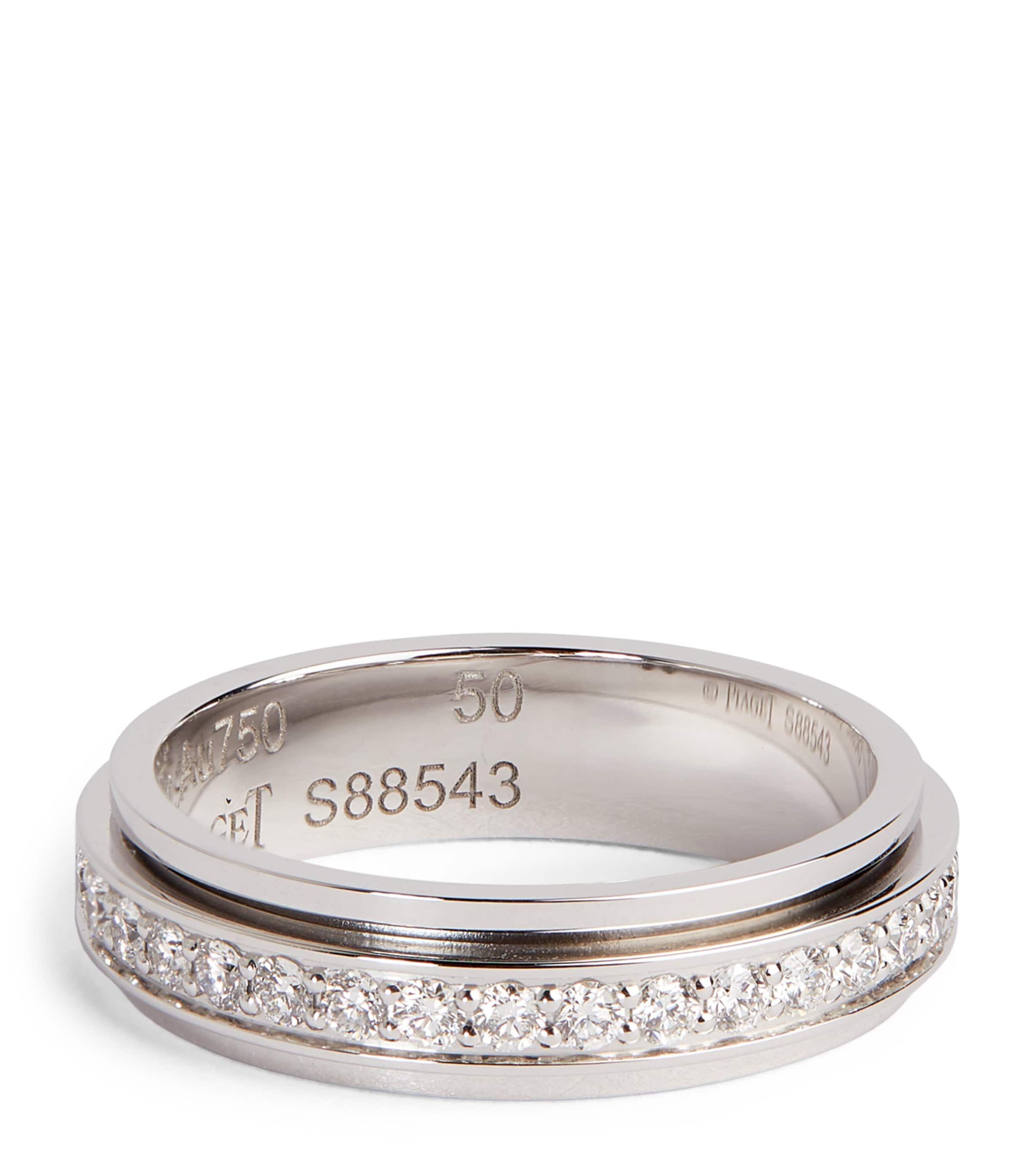 Piaget White Gold And Diamond Possession Eternity Wedding Ring In Metallic