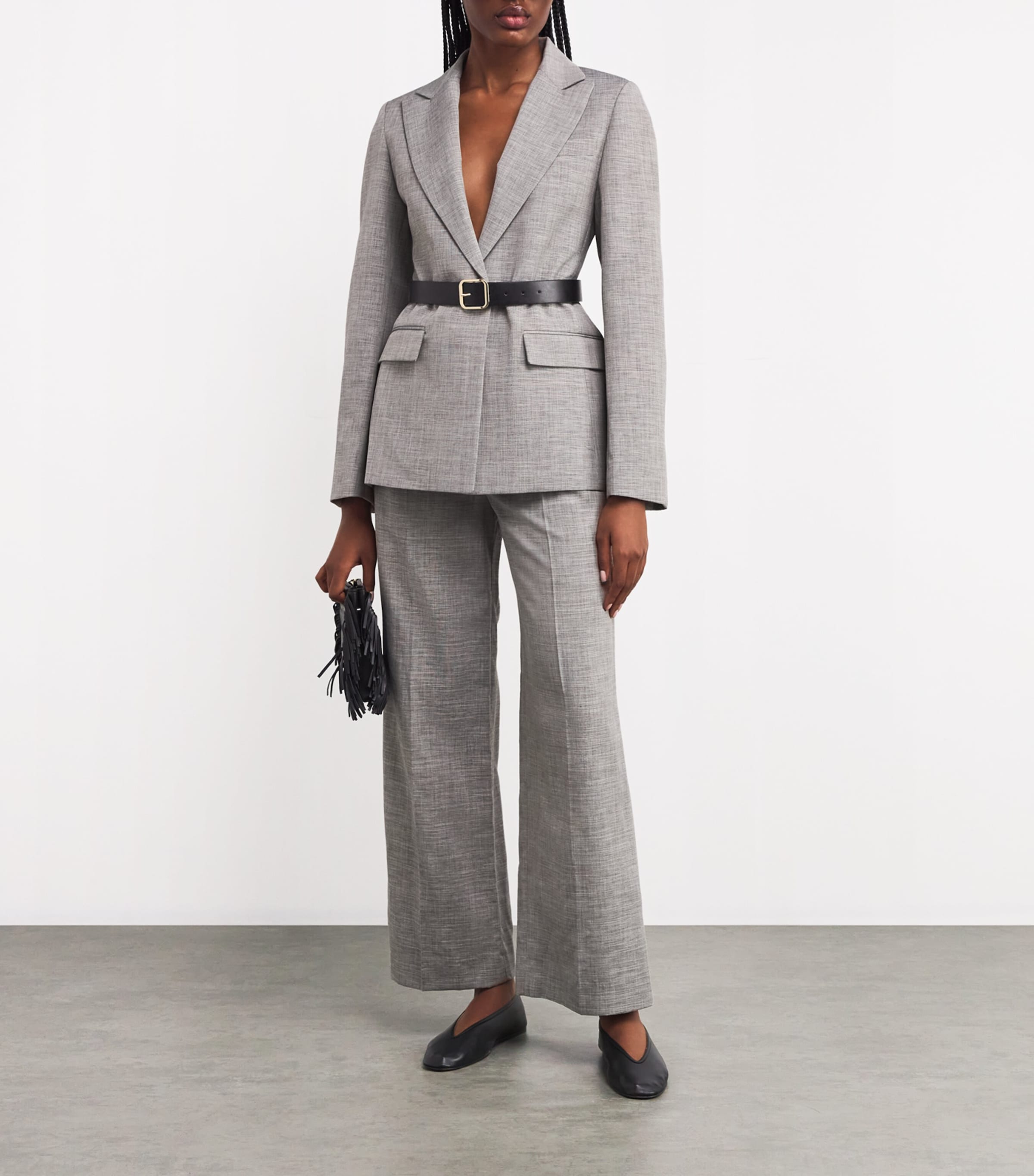 Maje Single-breasted Blazer In Black