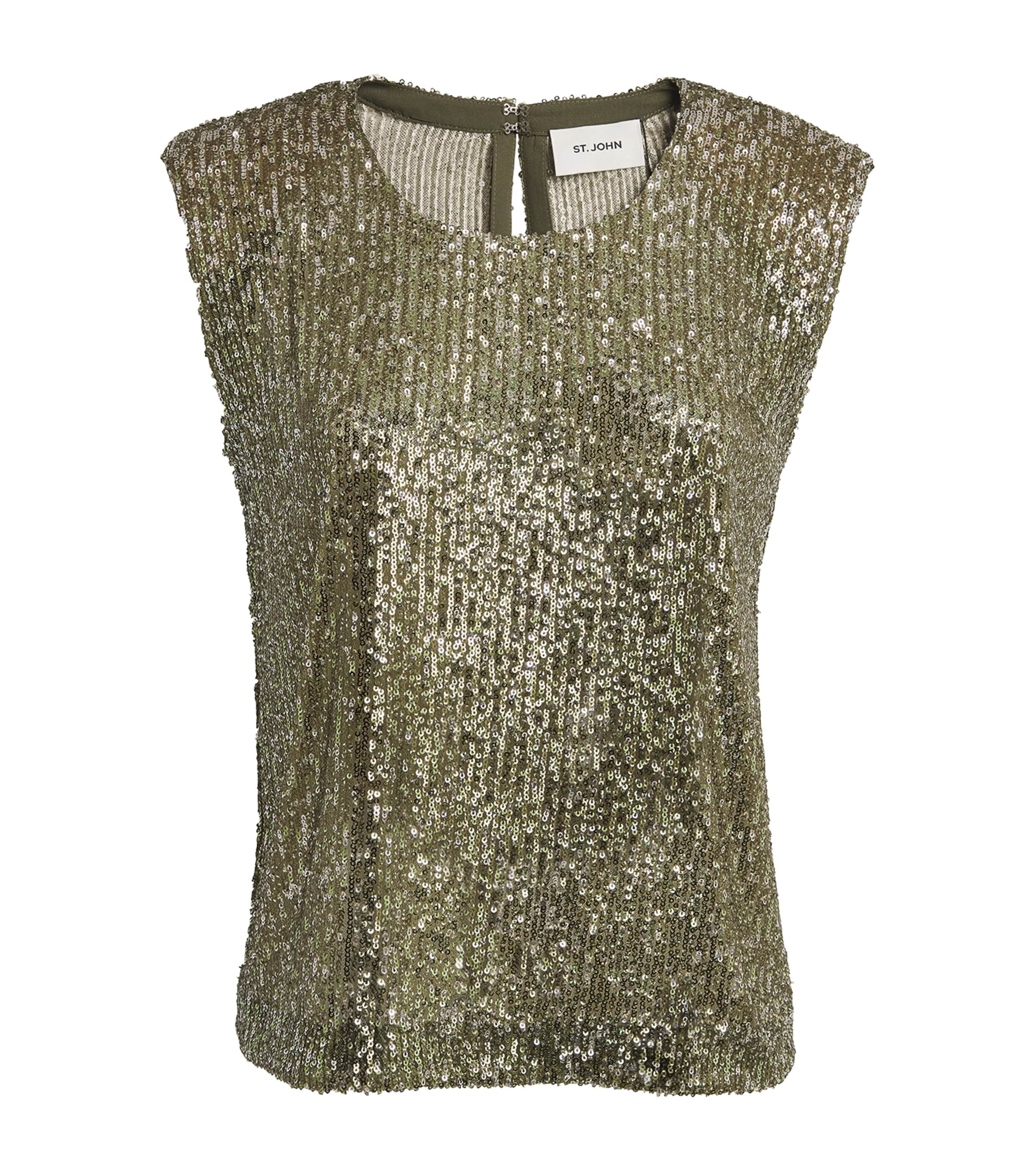 ST JOHN EMBELLISHED TANK TOP 