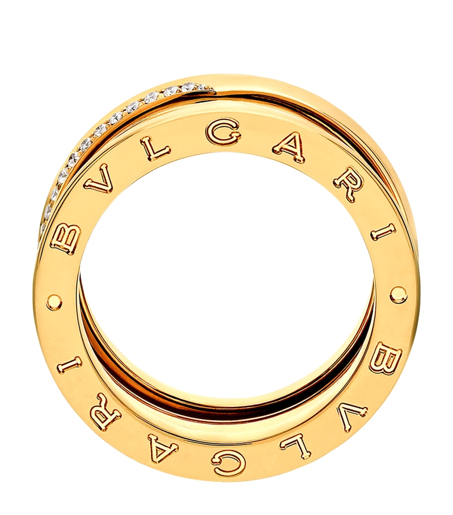 Yellow Gold and Diamond B.zero1 Three-Band Ring YELLOW GOLD Image 2
