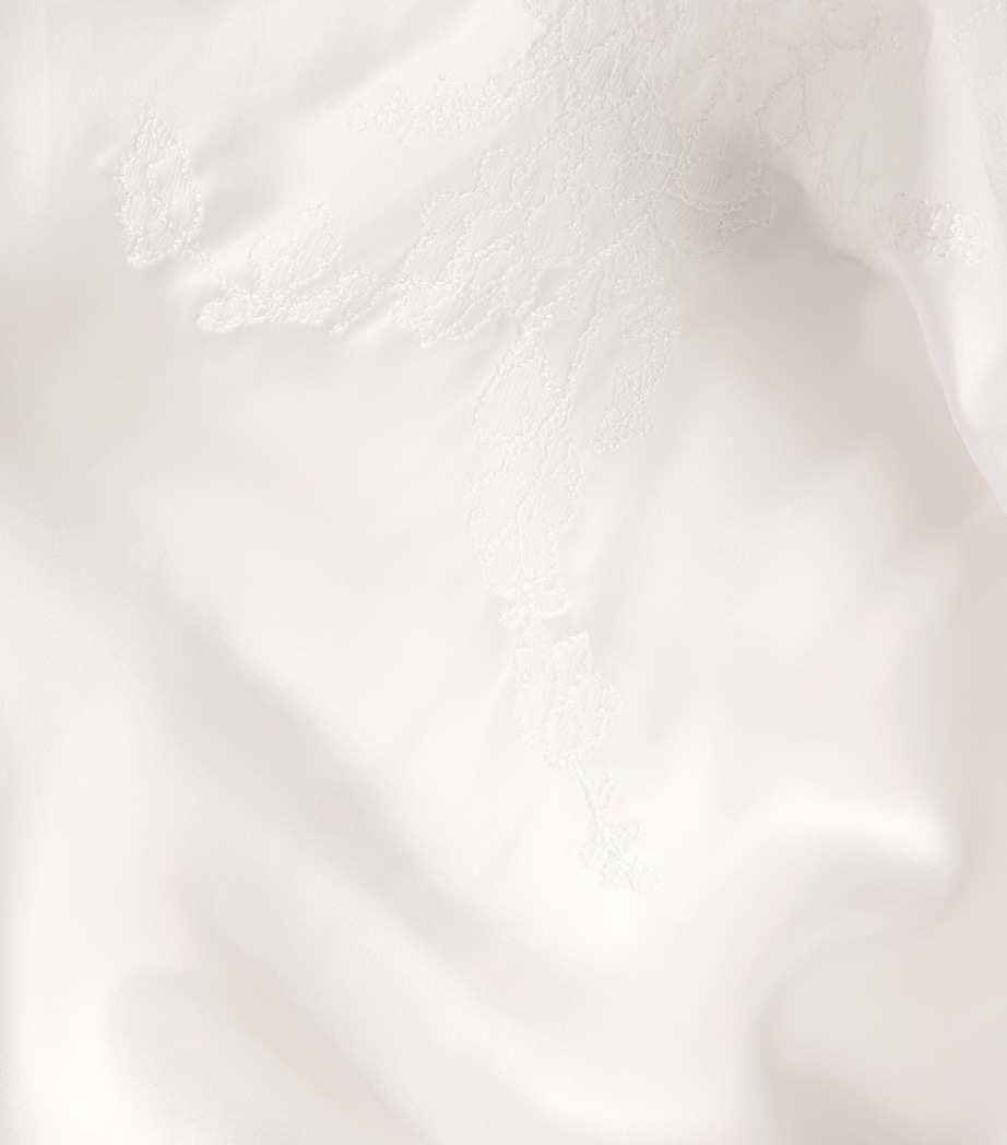 Silk Lace-Trim Maxi Slip Dress WHITE/WHITE Image 5