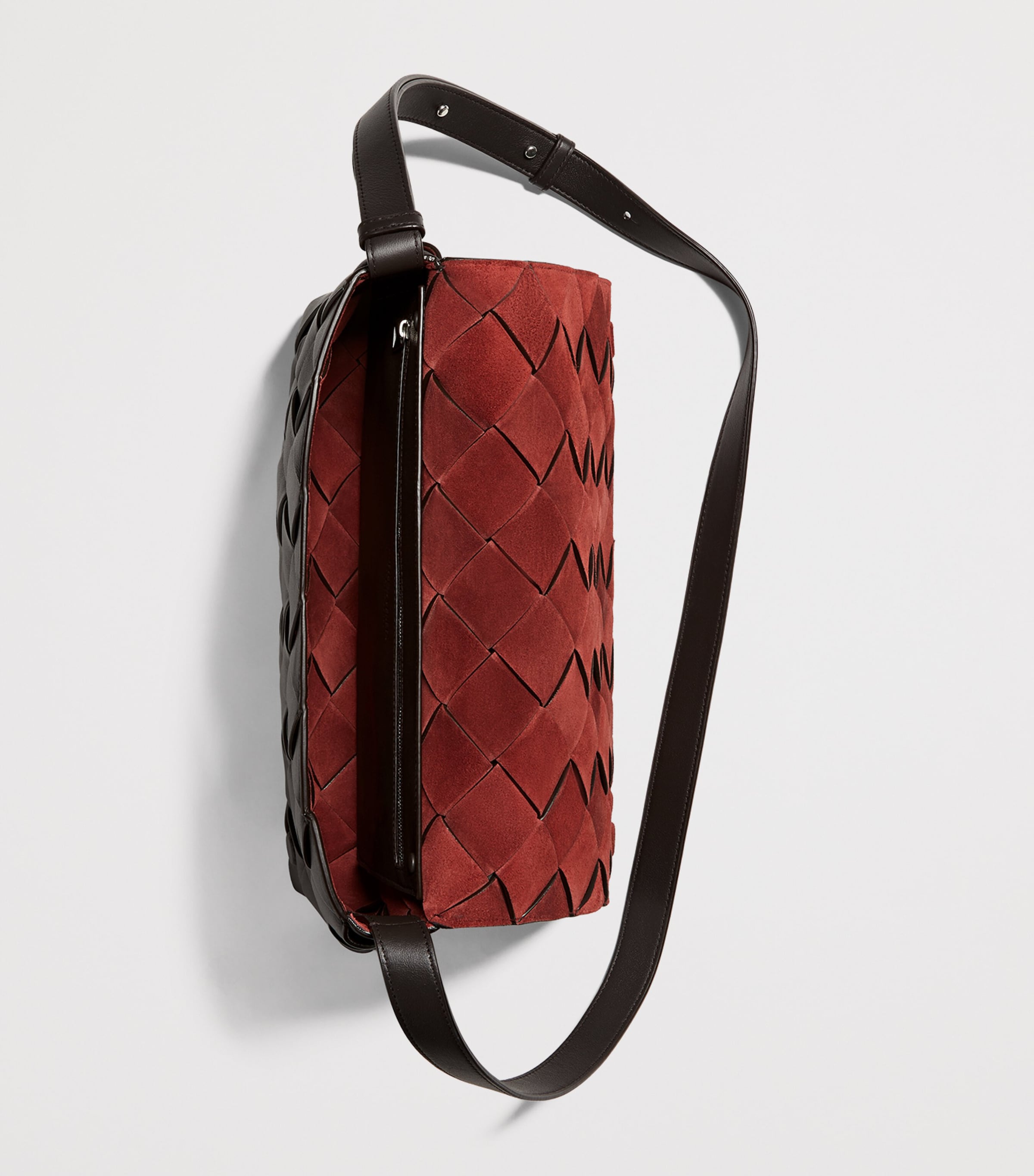 Bottega Veneta Large Leather Intreccio Diago Cross-Body Bag Image 4