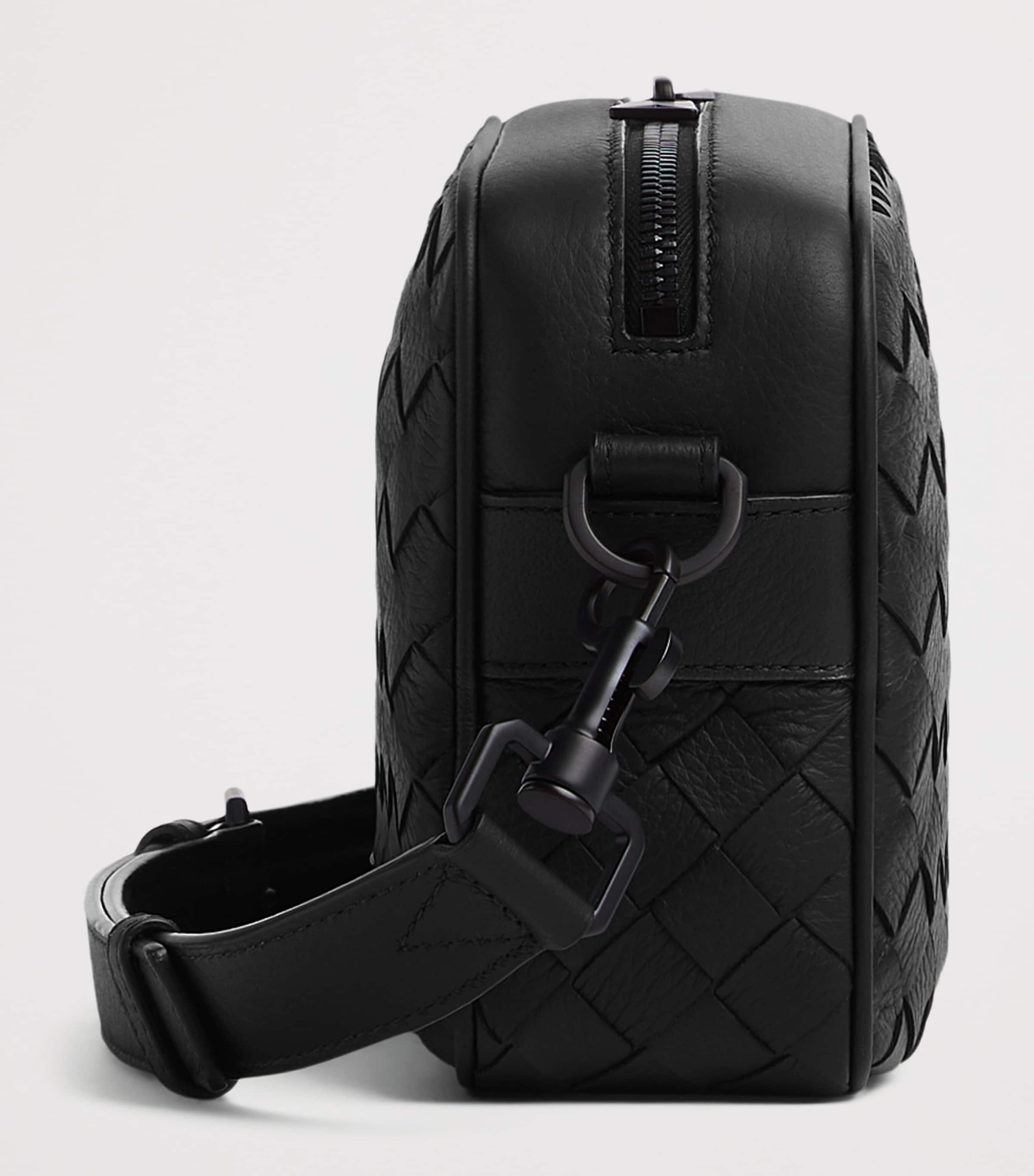 Bottega Veneta Small Leather Intrecciato Camera Bag Image 3