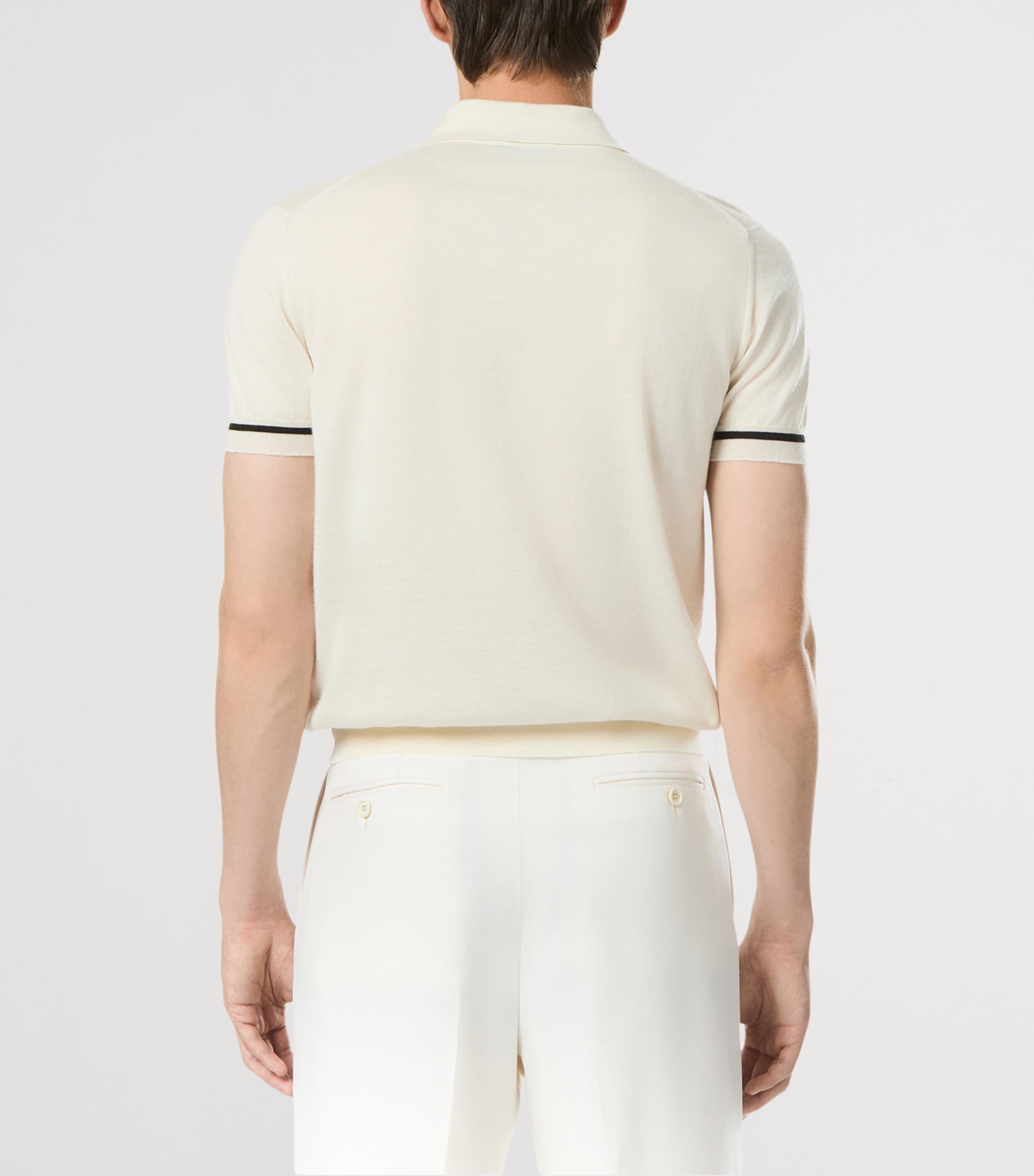Cashmere-Silk Polo Shirt WAC Image 3