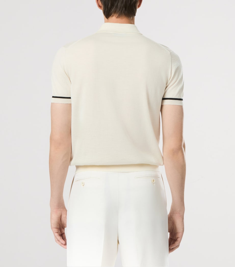 Cashmere-Silk Polo Shirt WAC Image 3
