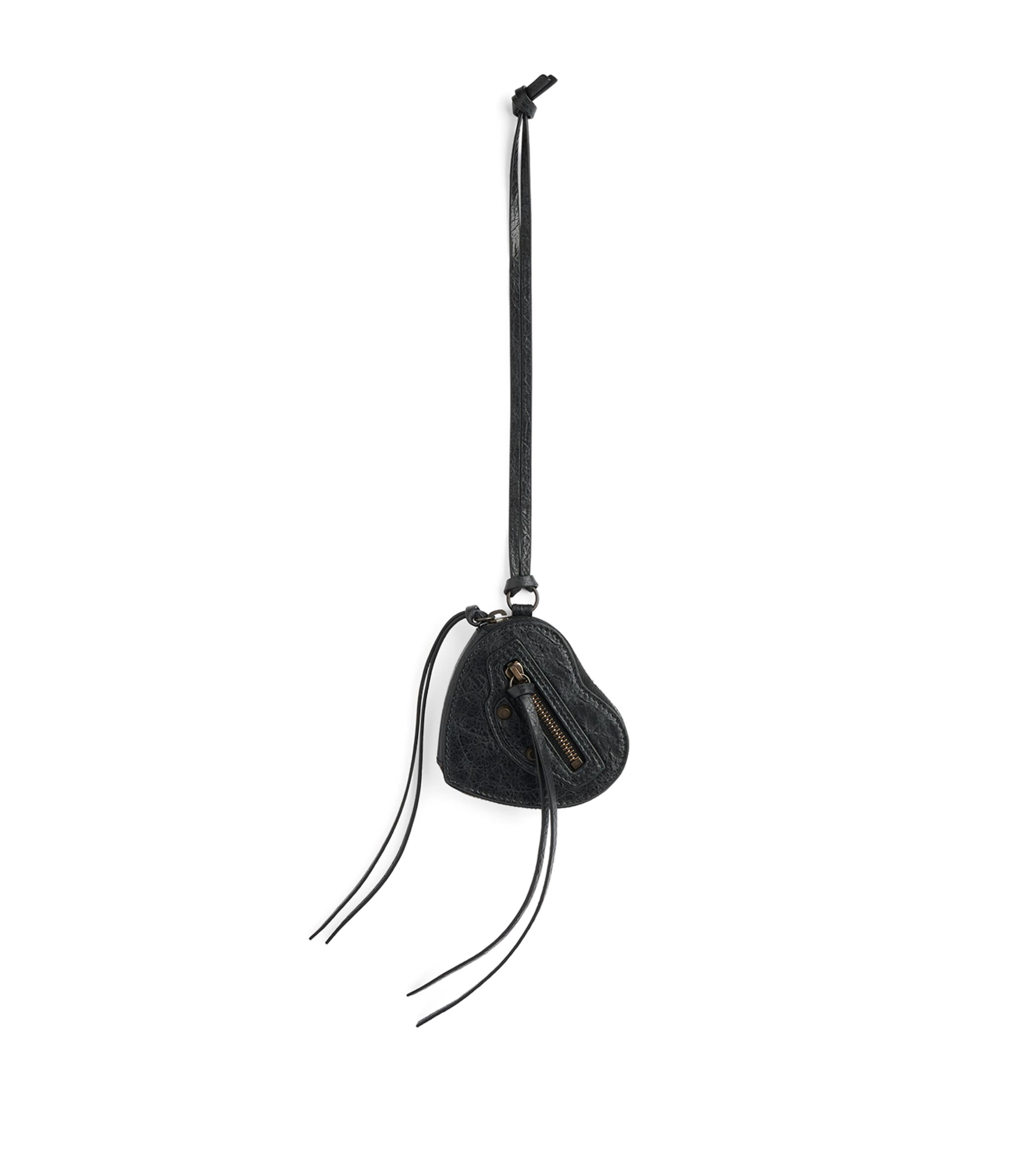 Balenciaga Leather Le City Heart Bag Charm | Harrods US