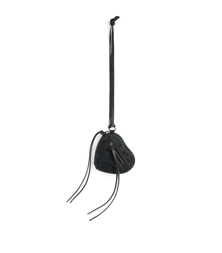 Leather Le City Heart Bag Charm 1000 Image 1