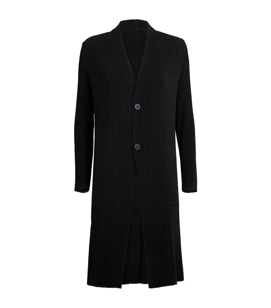 Hatching Pleats Longline Coat 15 Image 1