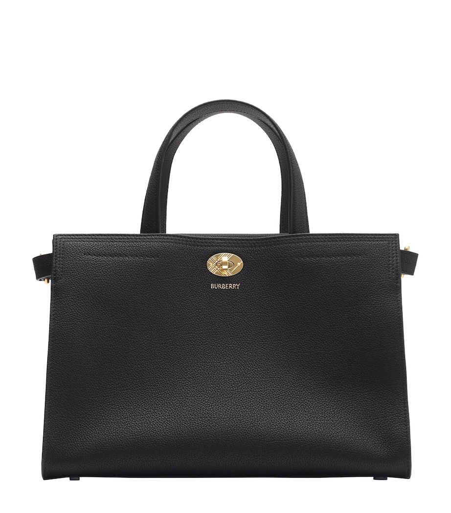 Small Calfskin Cotswolds Tote Bag BLACK Image 1