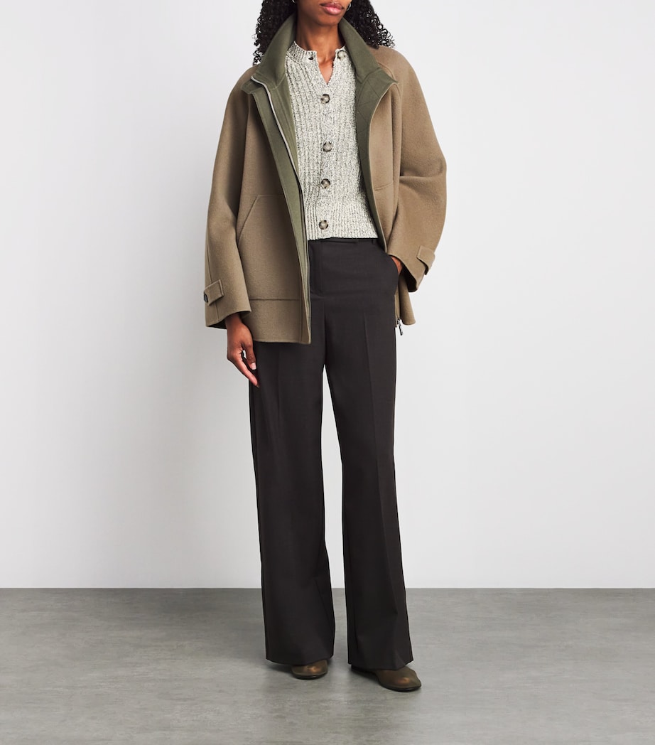 Virgin Wool Coat SAGE Image 2