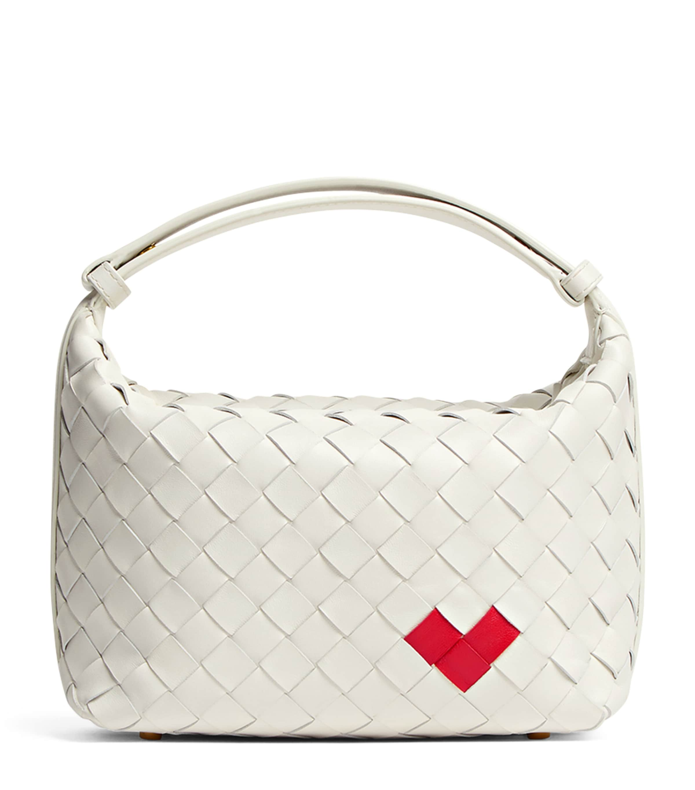 Shop Bottega Veneta Mini Wallace Bag In Grey