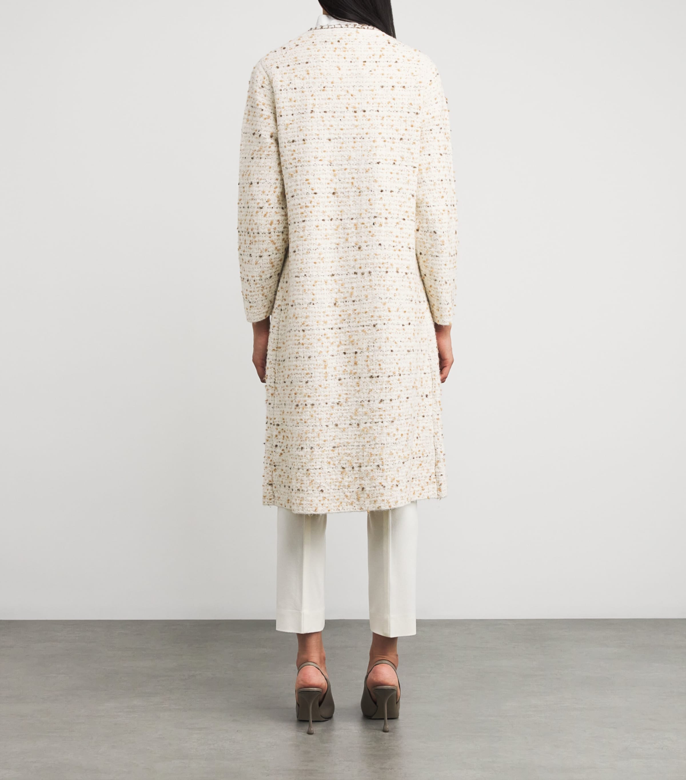 Top-Button Long Coat VR1 BURRO/FAGGIO Image 3