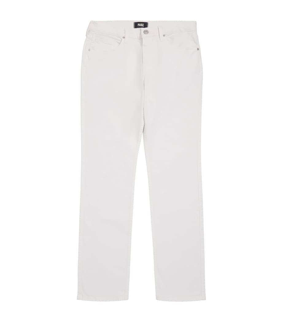 PAIGE Mens Normandie Straight Jeans Crisp White Image 1
