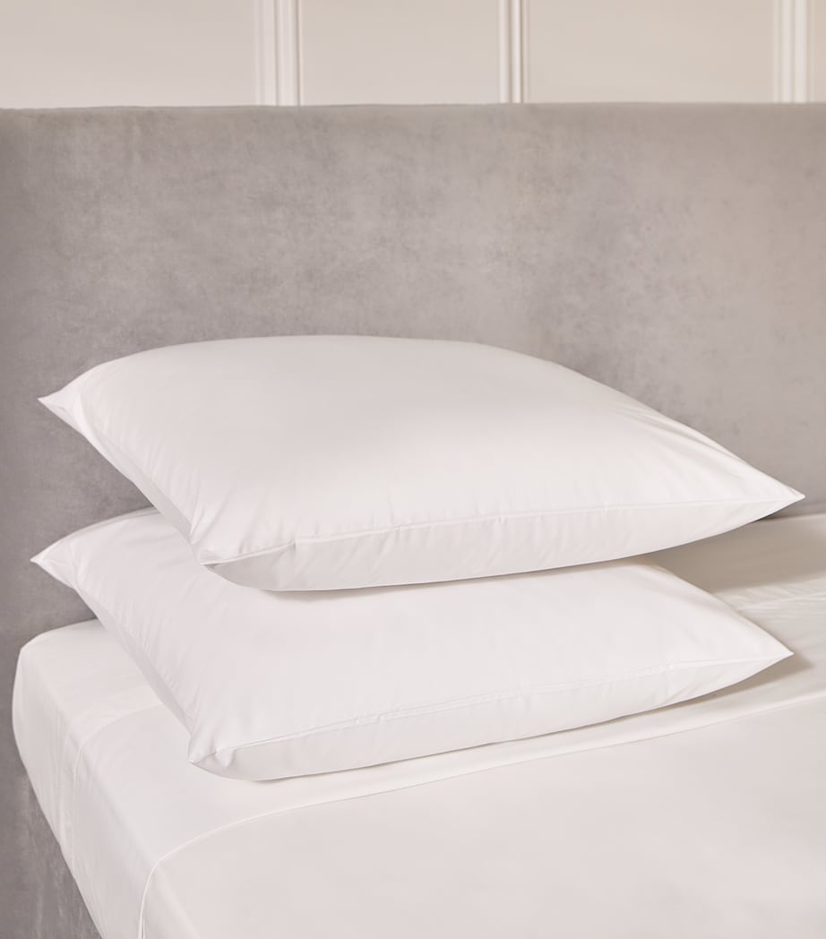 Dust Mite Pillowcase Protector Pair (65cm x 65cm) WHITE Image 2