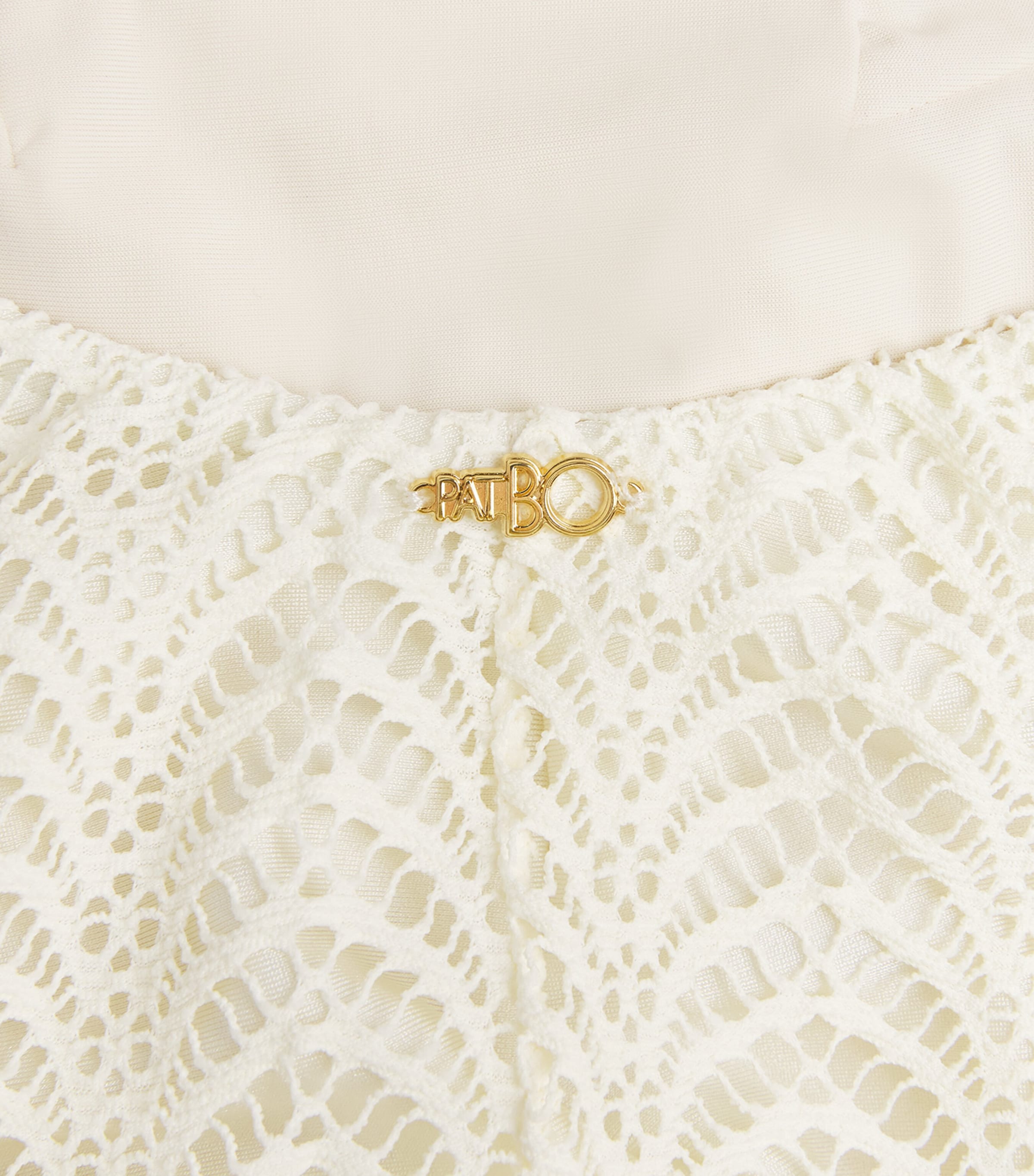 Wave Mesh Midi Dress OFF WHITE Image 5