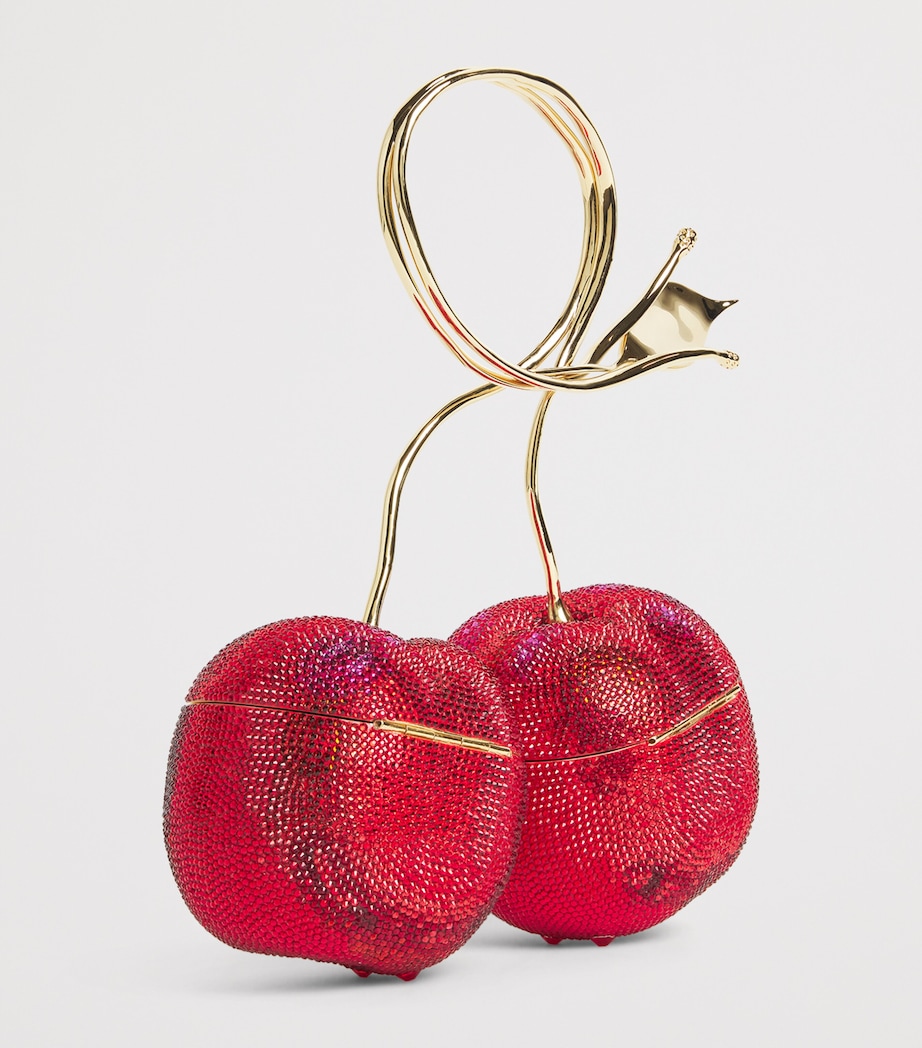 Judith Leiber Embellished Cherry Clutch Bag Clsmt Image 3