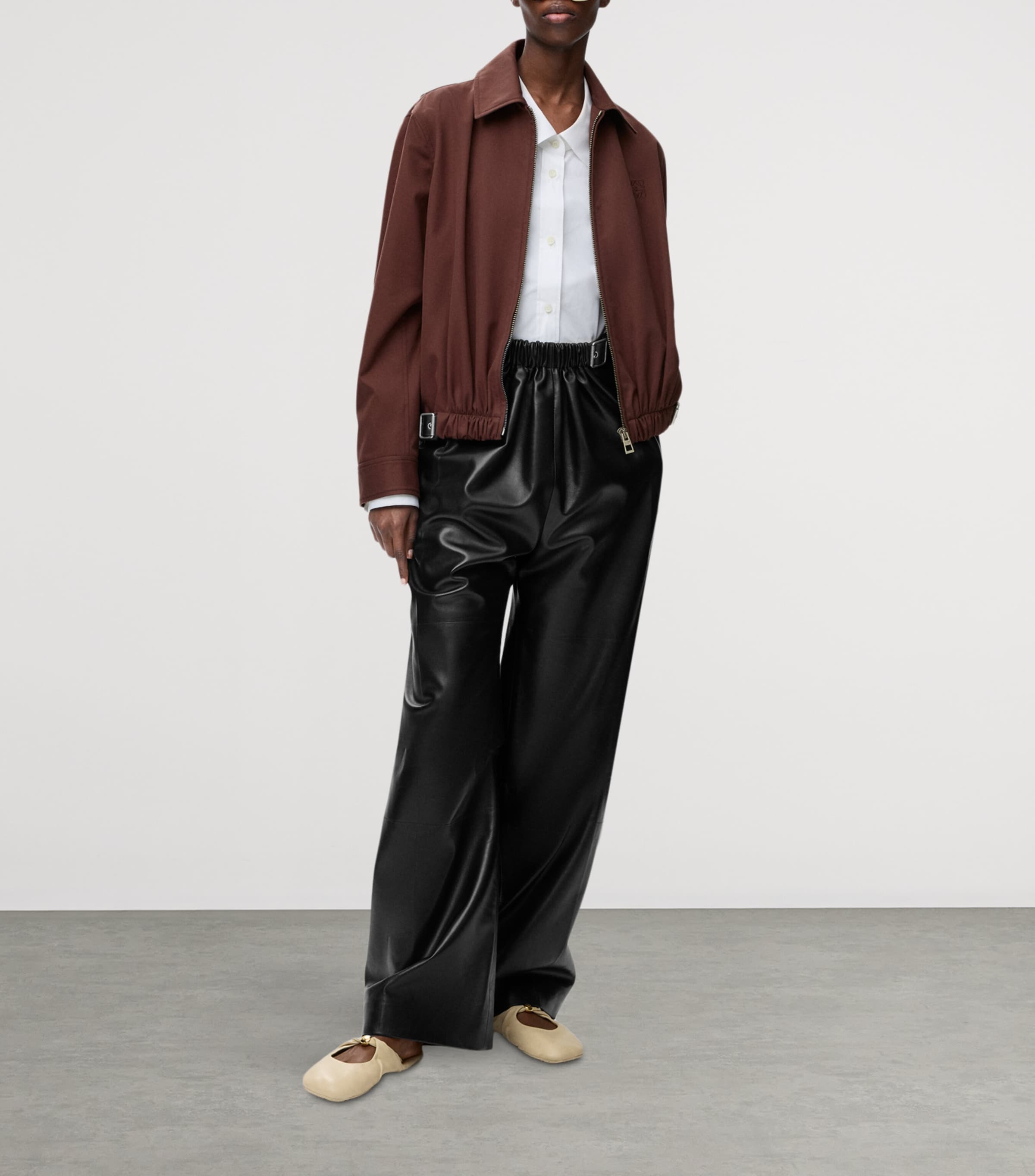 Cotton Cufflink-Detail Shirt WHITE Image 2