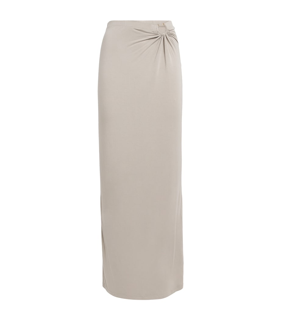 Stretch-Jersey Cut-Out Maxi Skirt 006MUSHROOM Image 1