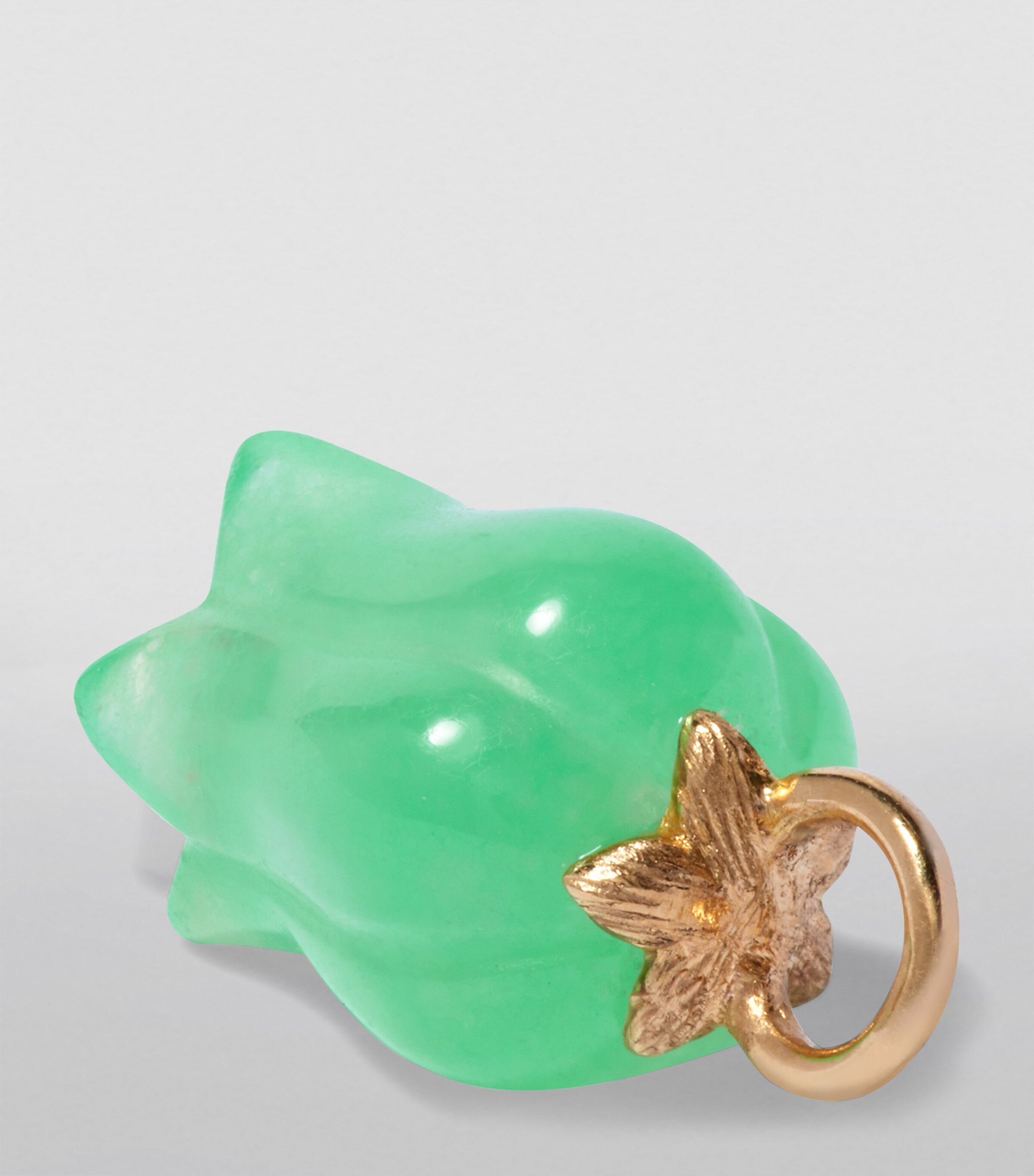 Jade Tulip Drop Earrings YELLOW GOLD Image 2