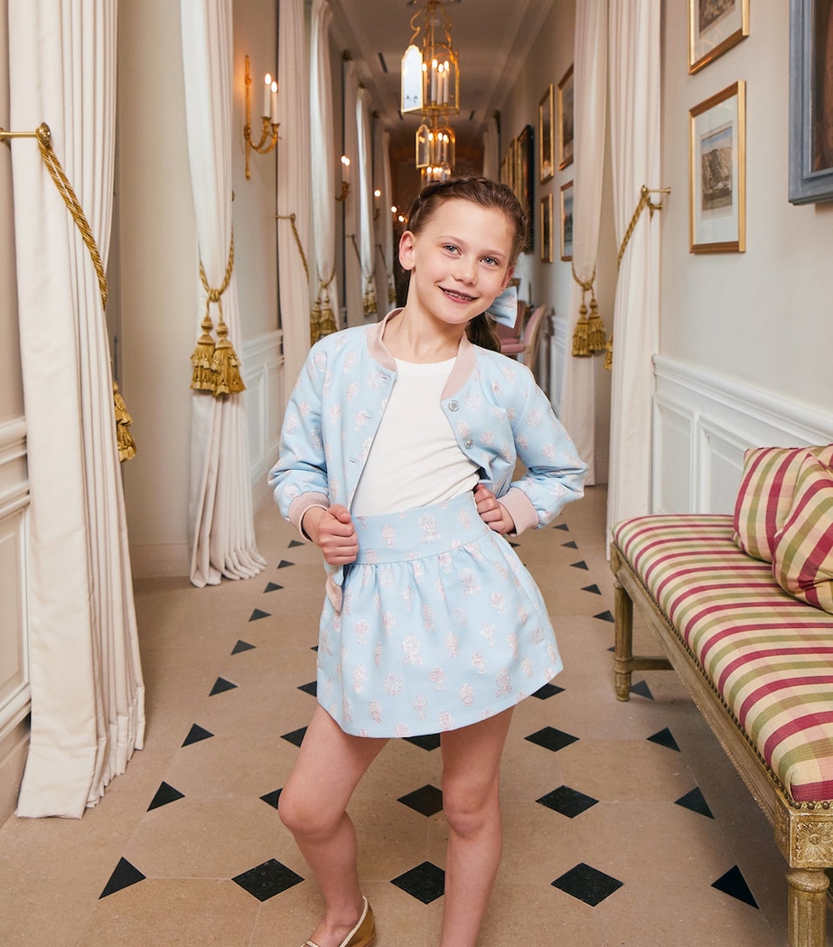 Jacquard Adèle Skirt BLUE CRESTS Image 2