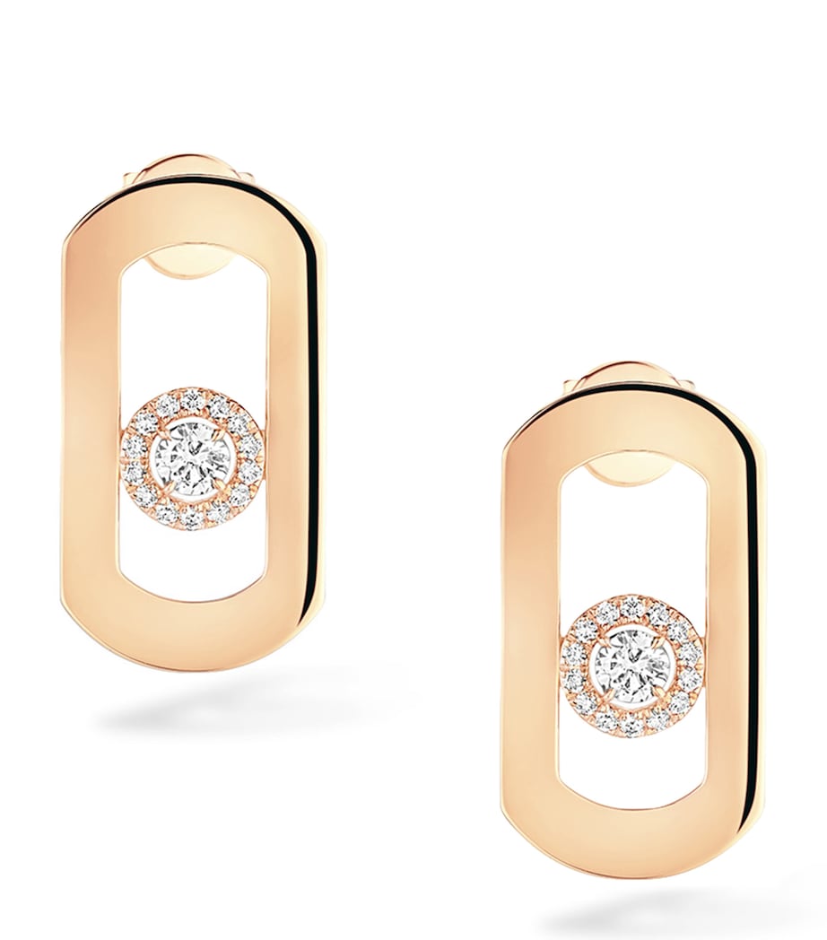 Pink Gold and Diamond So Move Earrings PINK GOLD Image 1