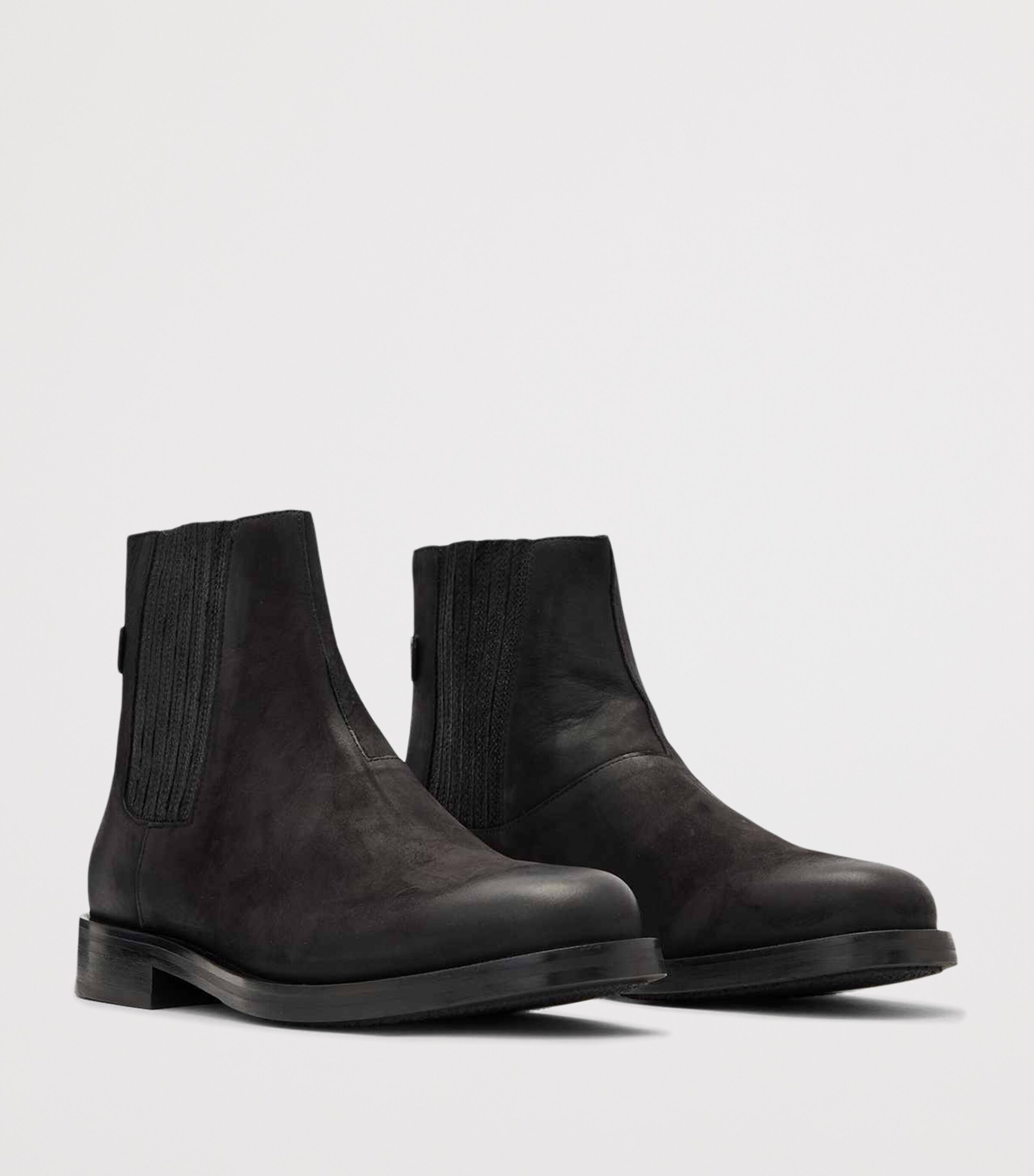Leather Bloom Chelsea Boots WASHED BLACK Image 2