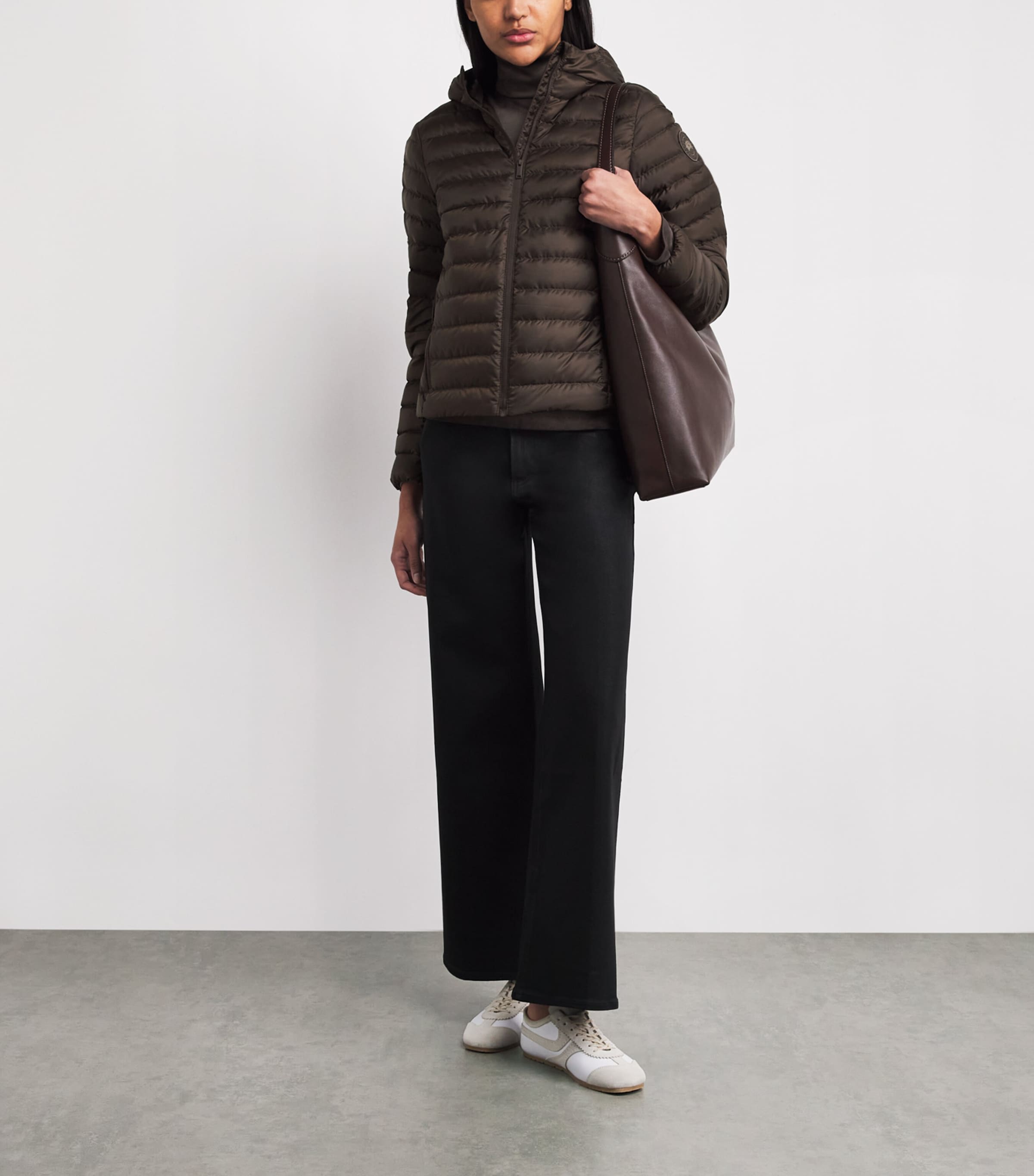 Canada Goose Womens Quilted Aethera Hooded Jacket Terra Image 2