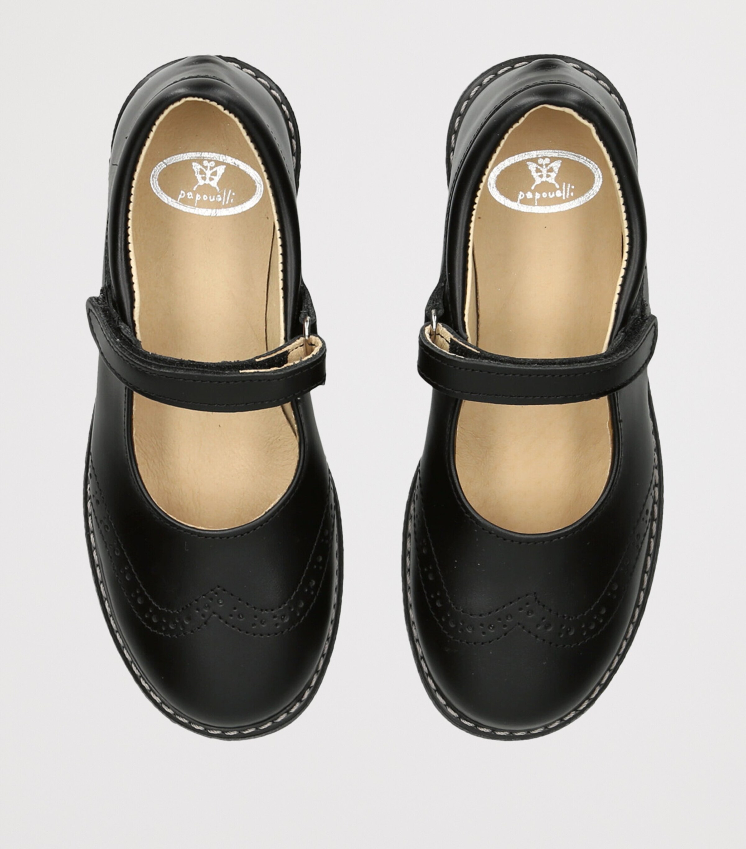 papouelli Leather Louisa Pumps Black Image 4