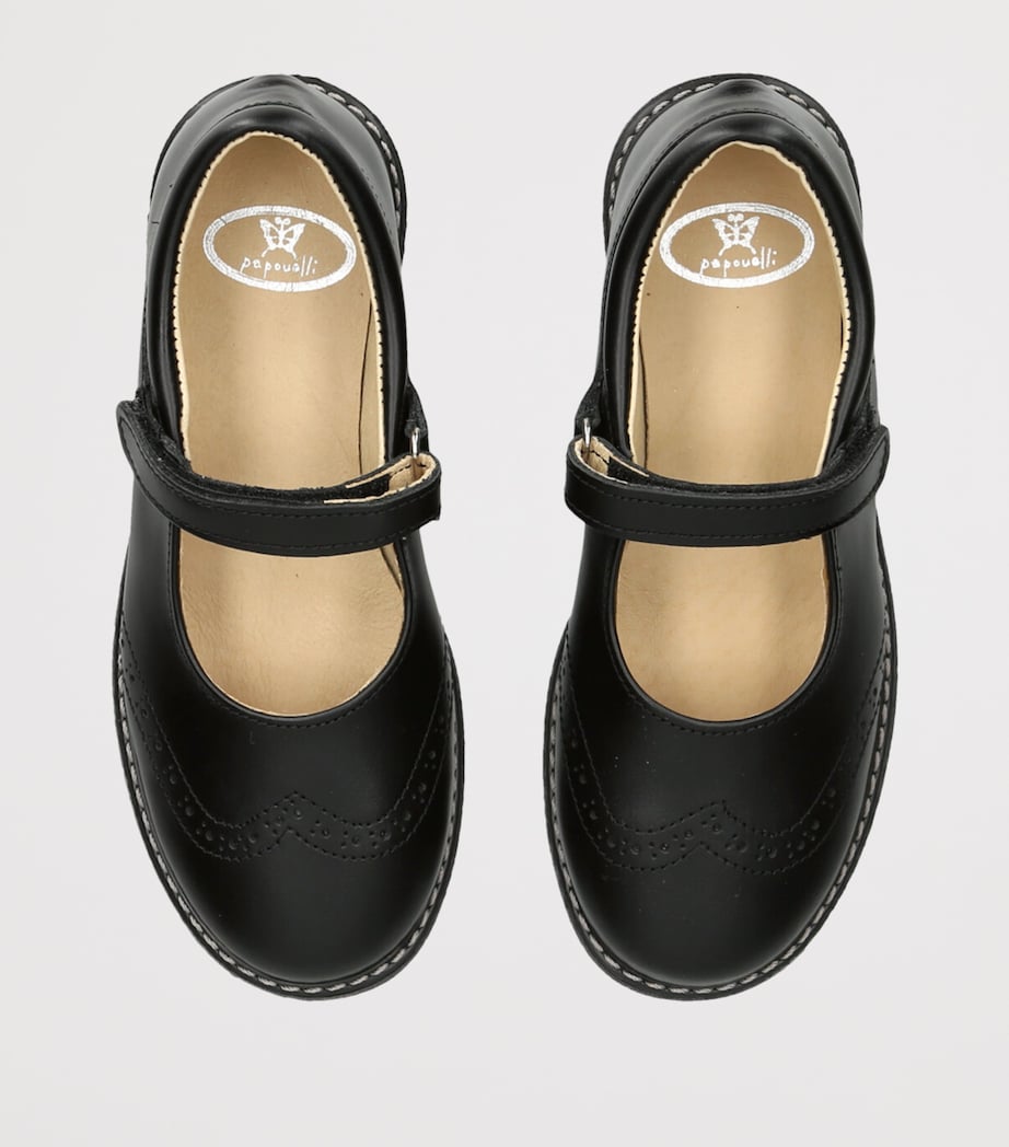 papouelli Leather Louisa Pumps Black Image 4