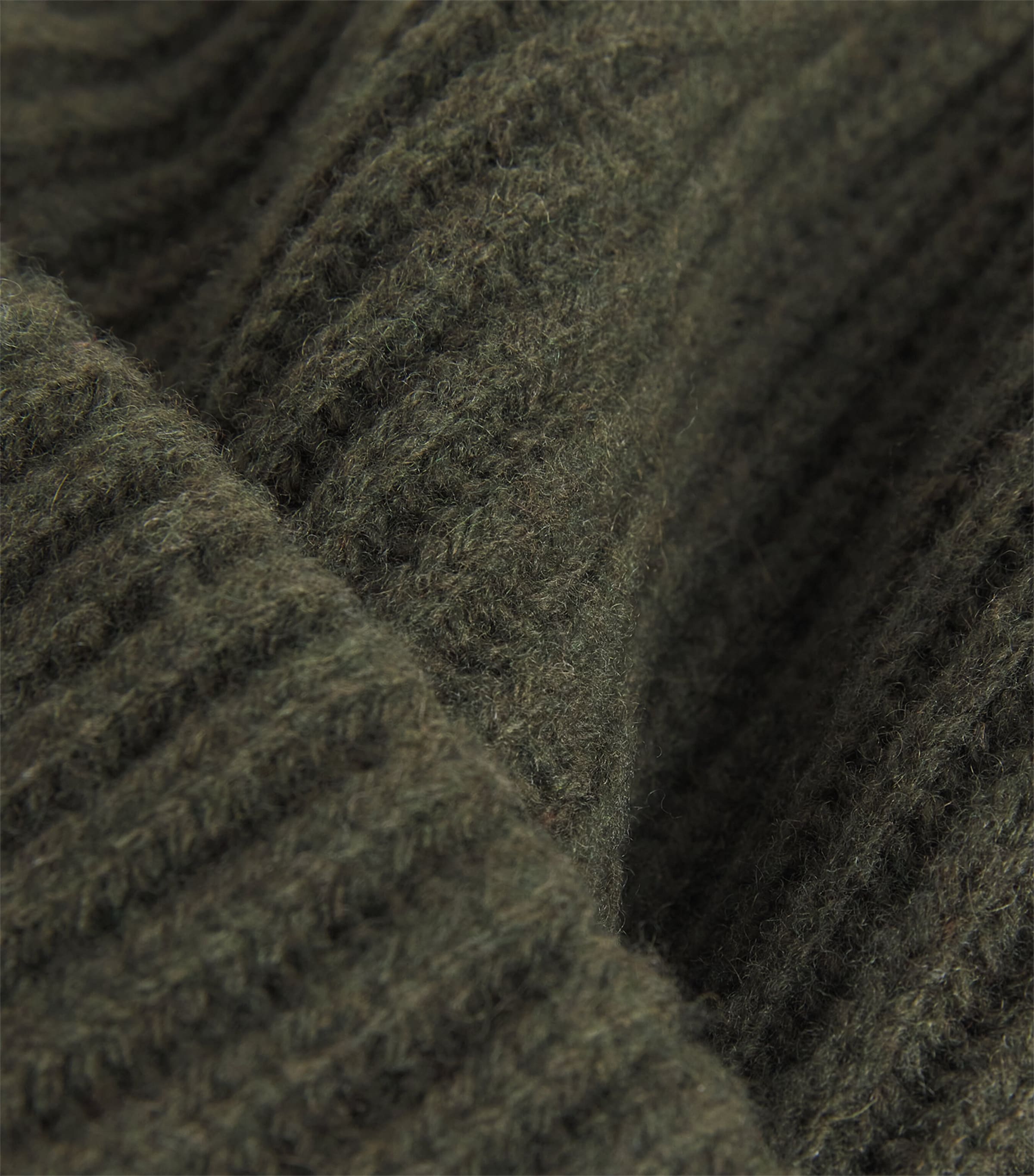GANNI Wool-Blend Rib-Knit Beanie Kalamata Image 3