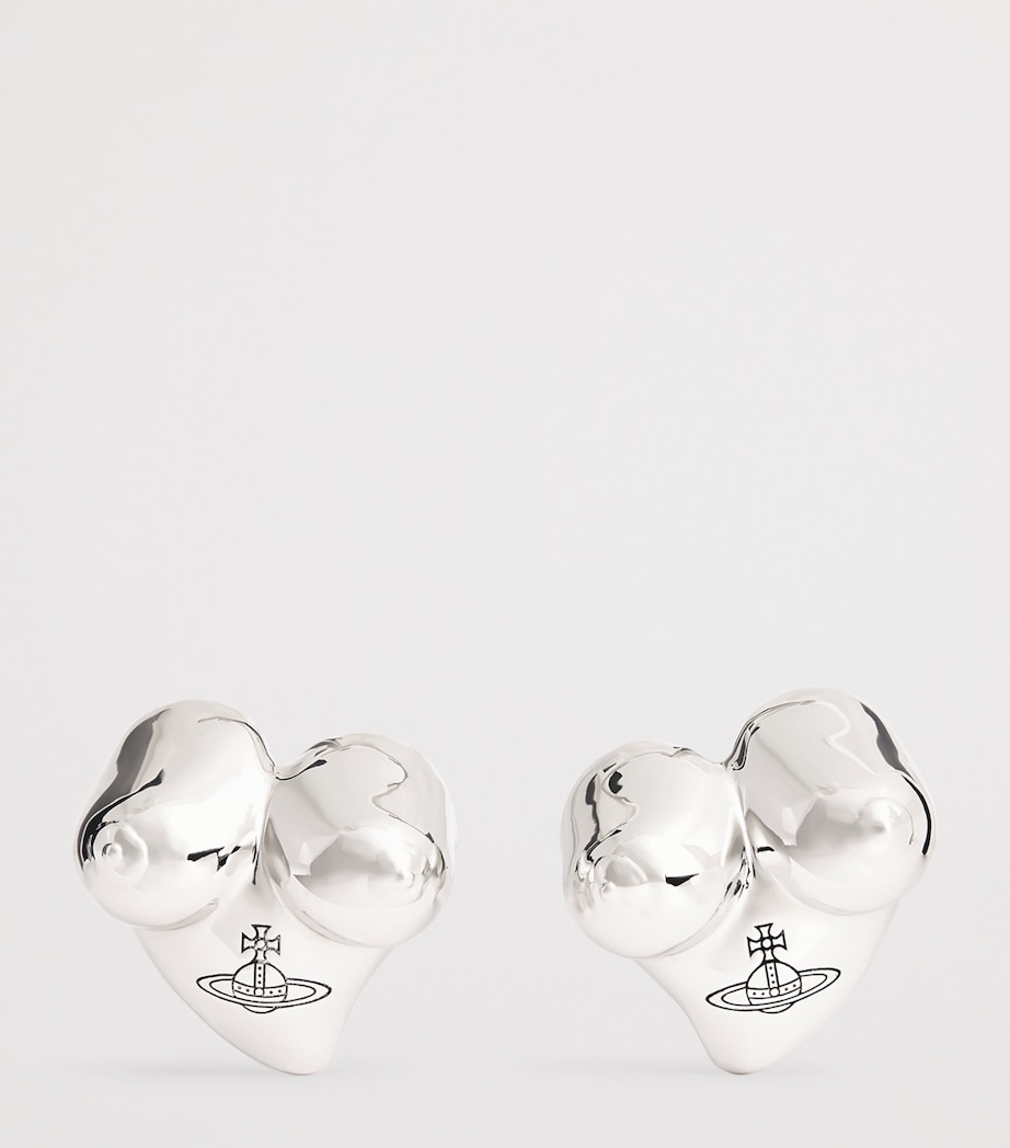 Orb Mimosa Earrings P102 PLTNM/BLK Image 3