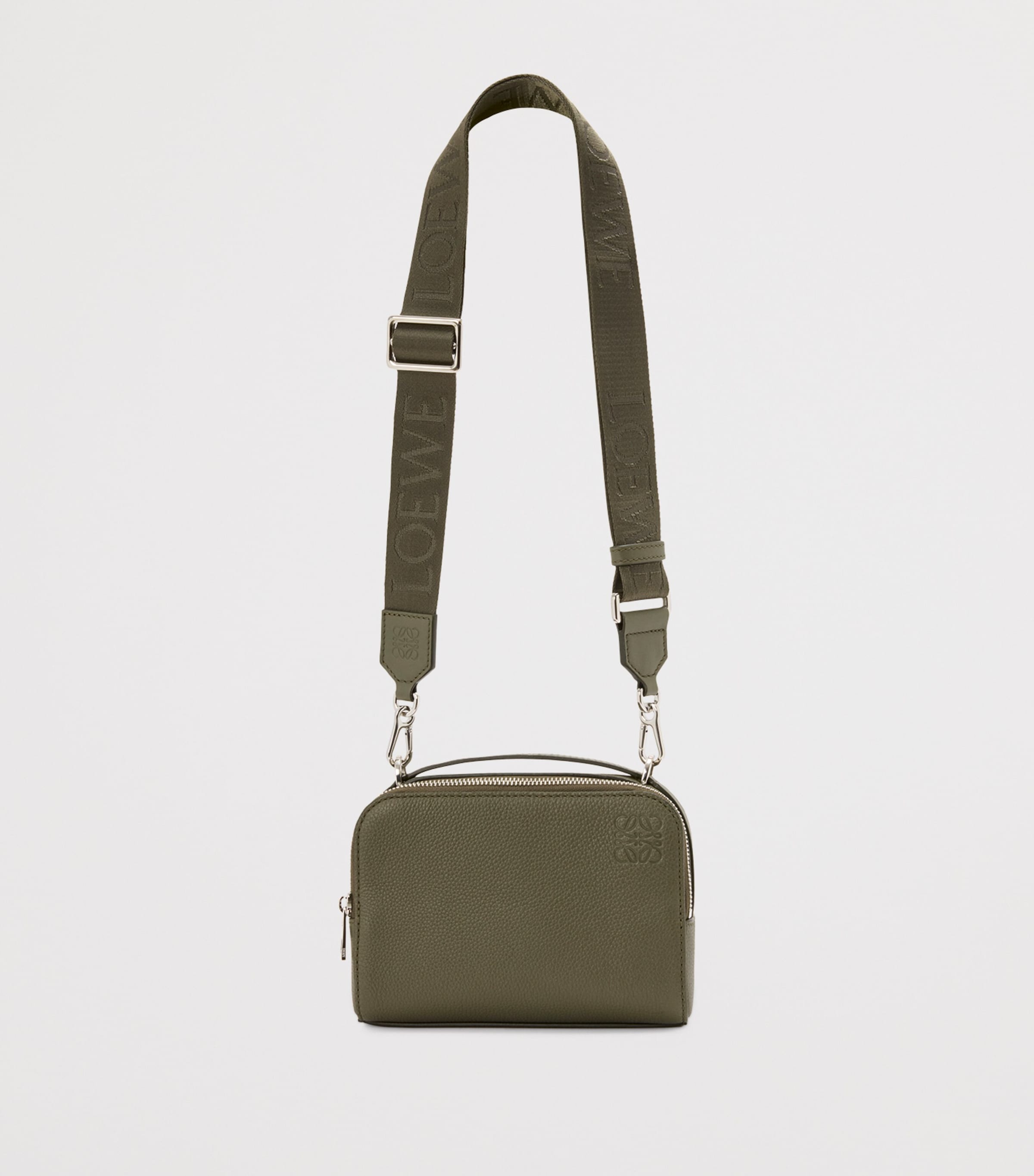 LOEWE Leather Essential Camera Bag Khaki Green Image 4