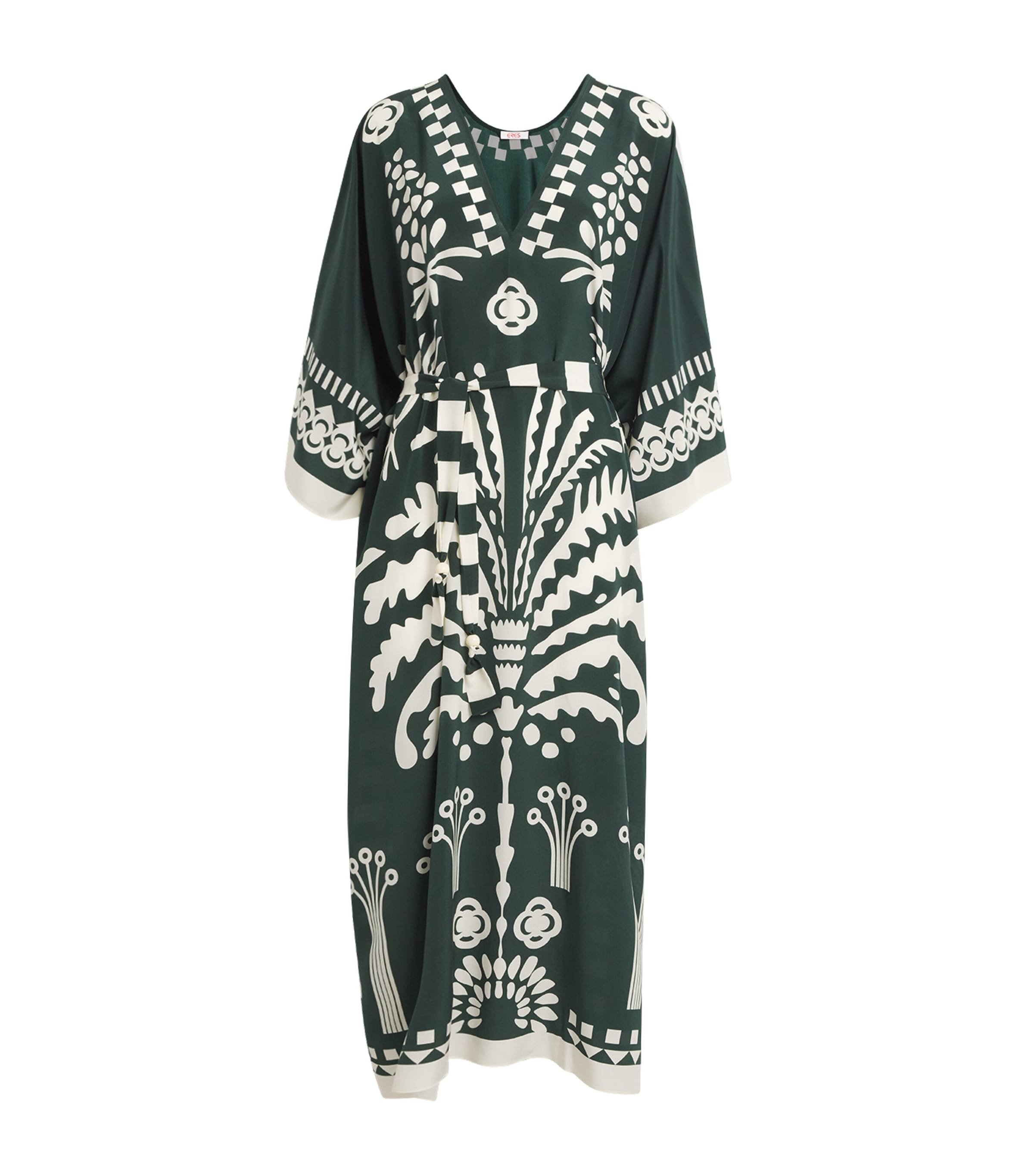 Eres Womens Silk Printed Holi Kaftan Scarabee Image 1