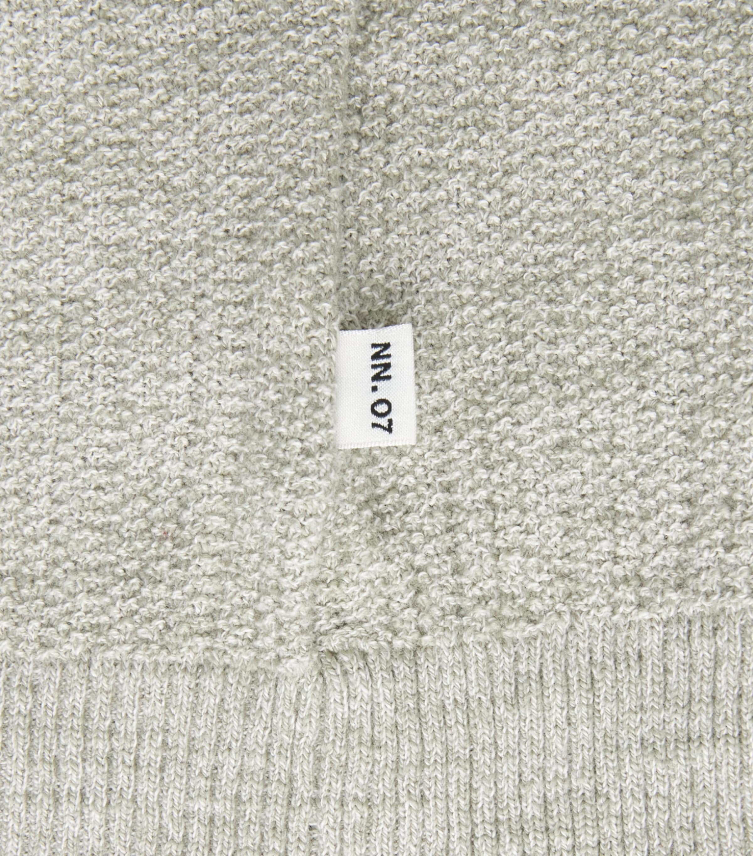 NN.07 Mens Organic Cotton Nolan Cardigan Sage Mouline Image 6