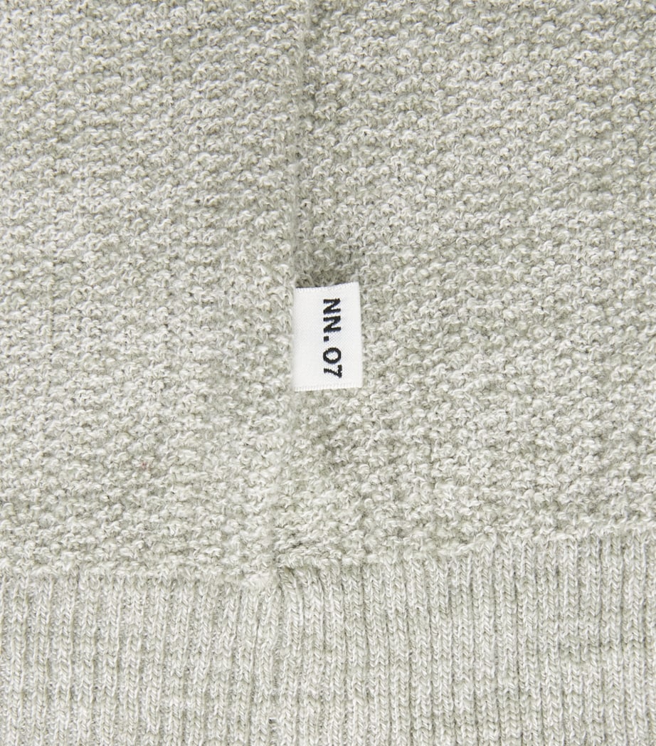 NN.07 Mens Organic Cotton Nolan Cardigan Sage Mouline Image 6